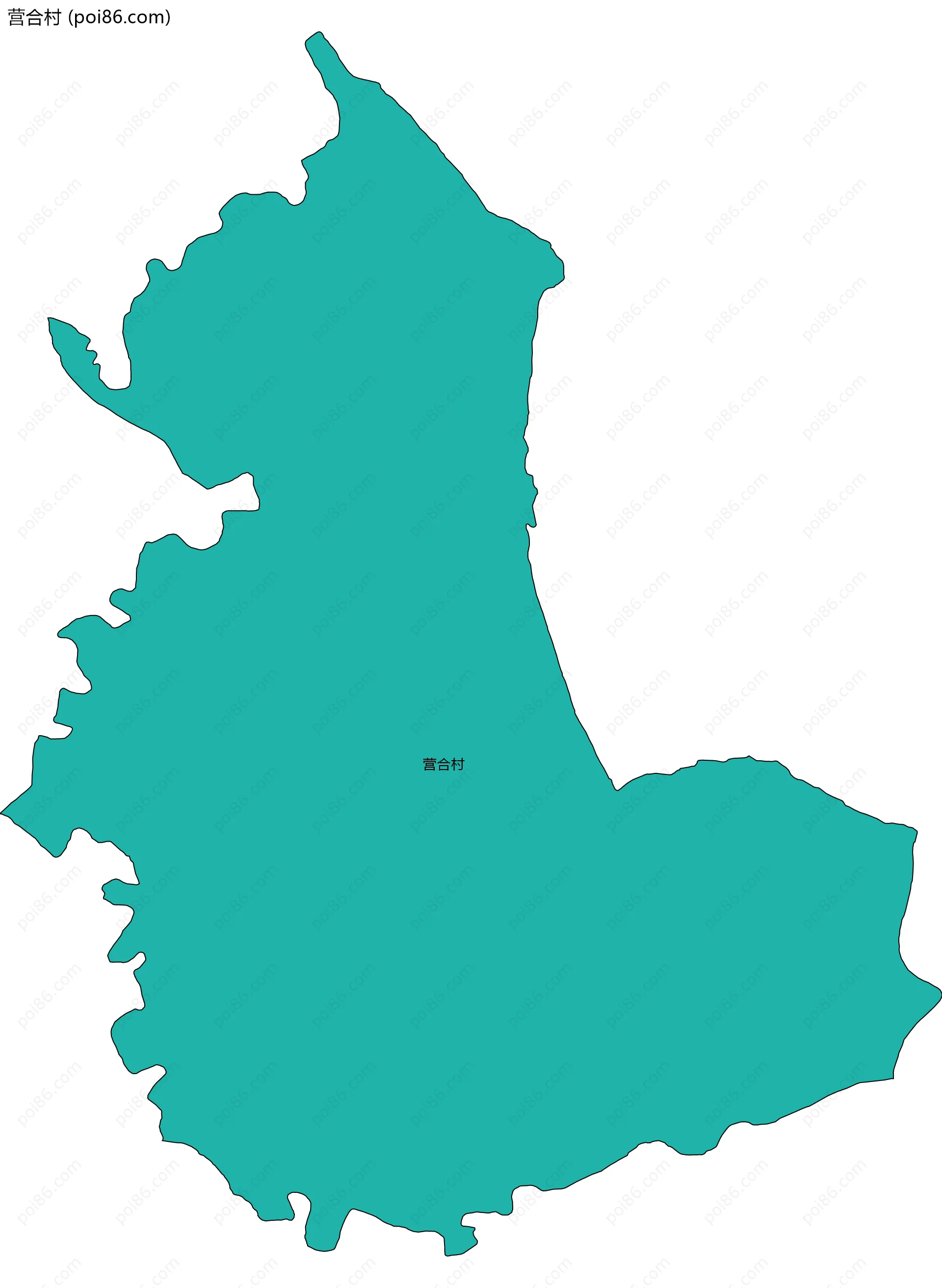 营合村边界地图