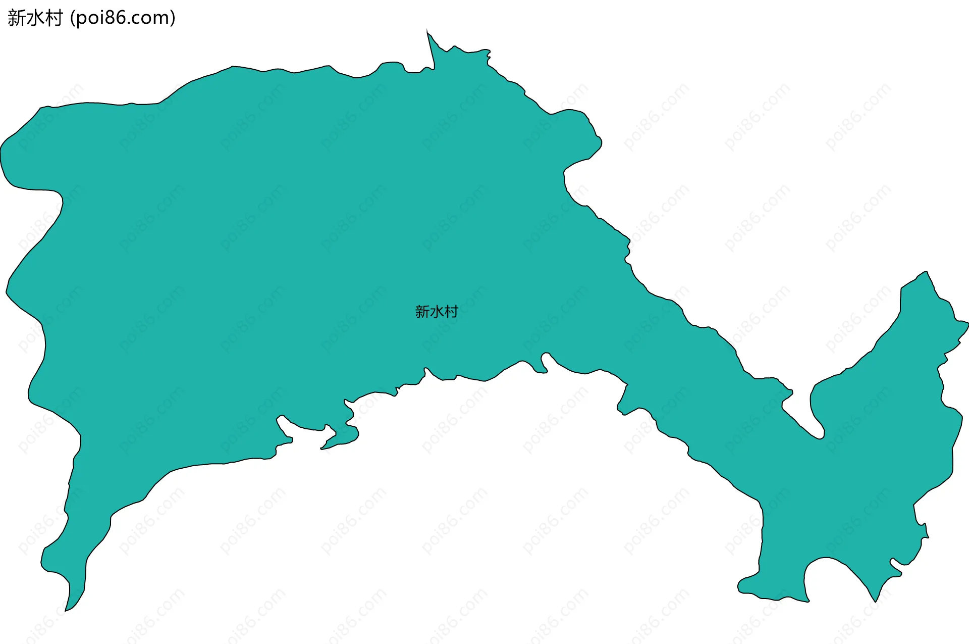 新水村边界地图