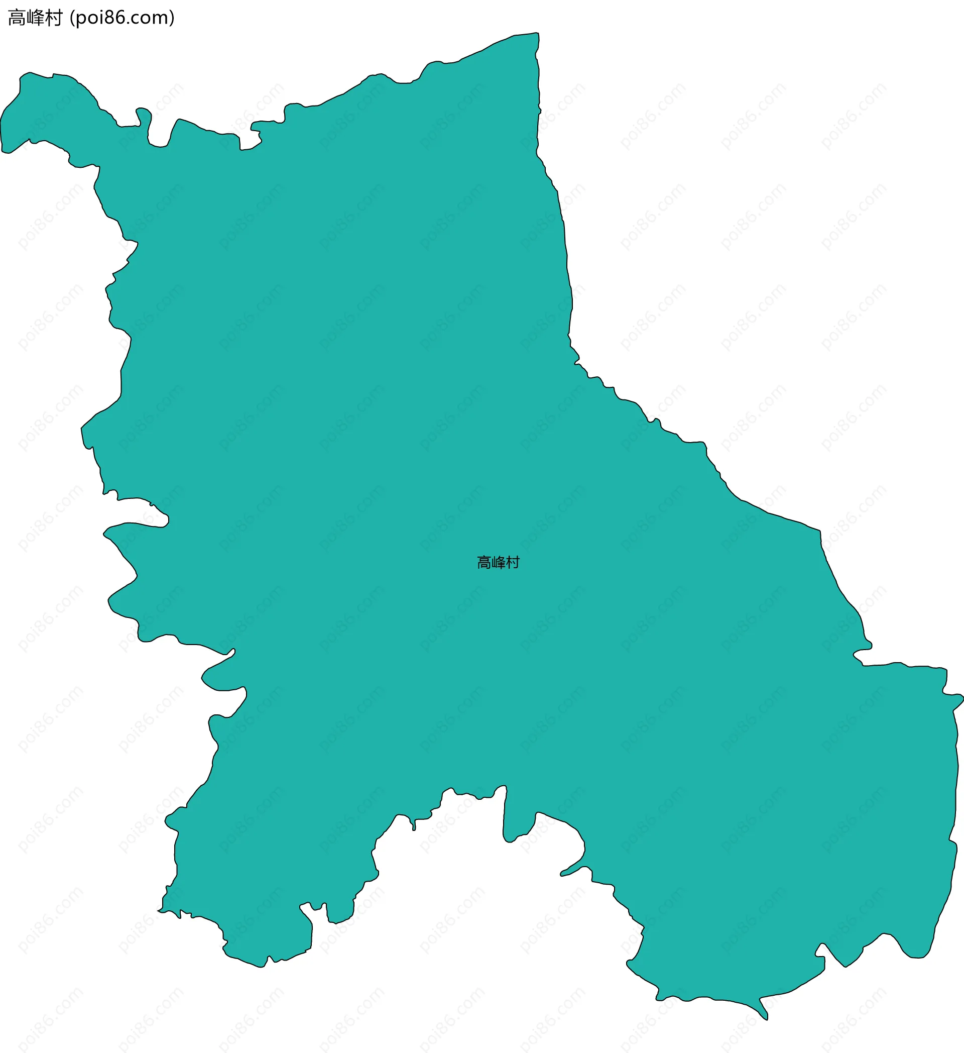 高峰村边界地图