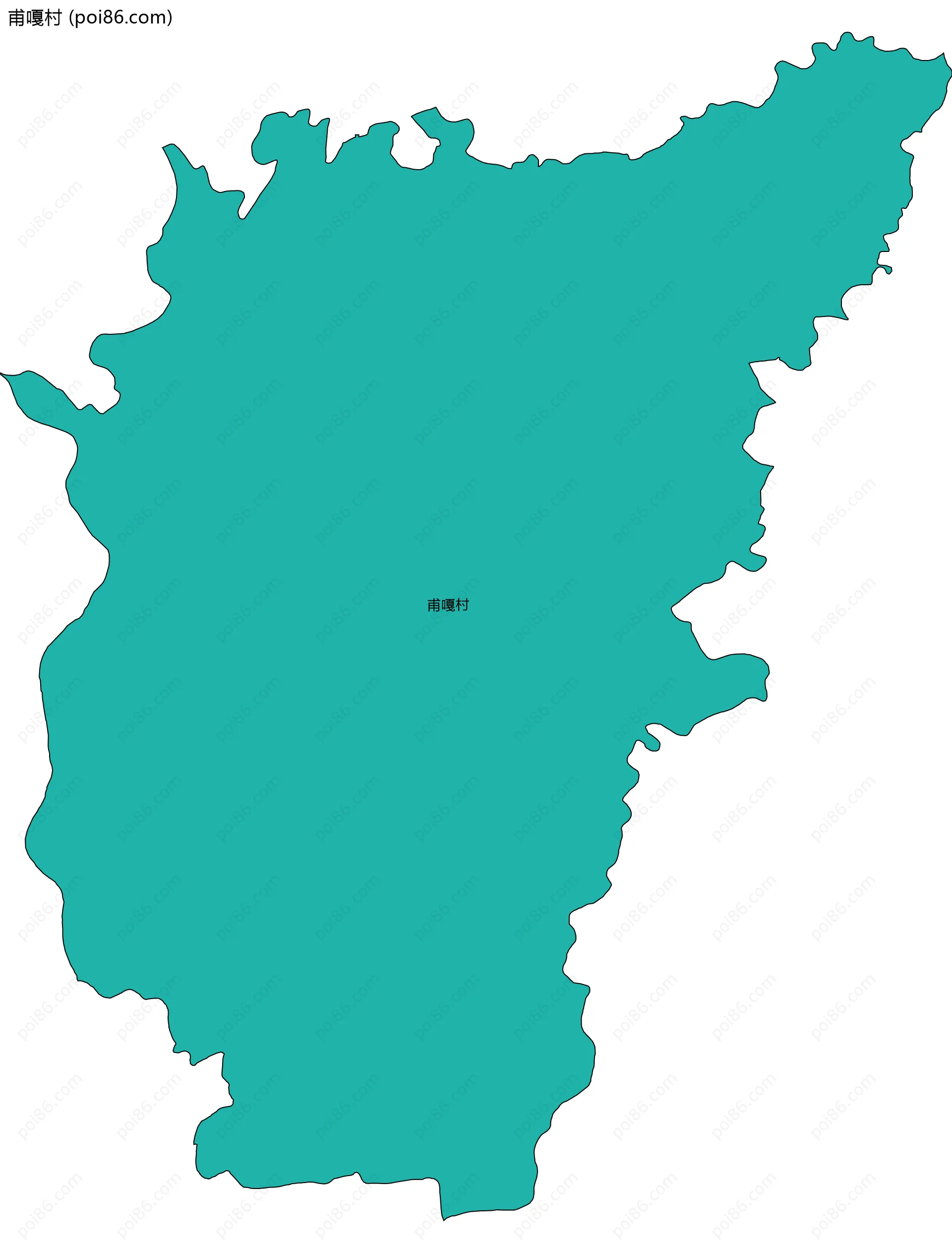 甫嘎村边界地图