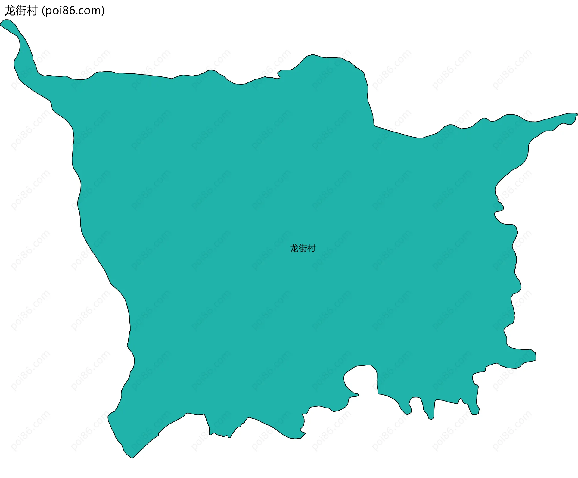 龙街村边界地图