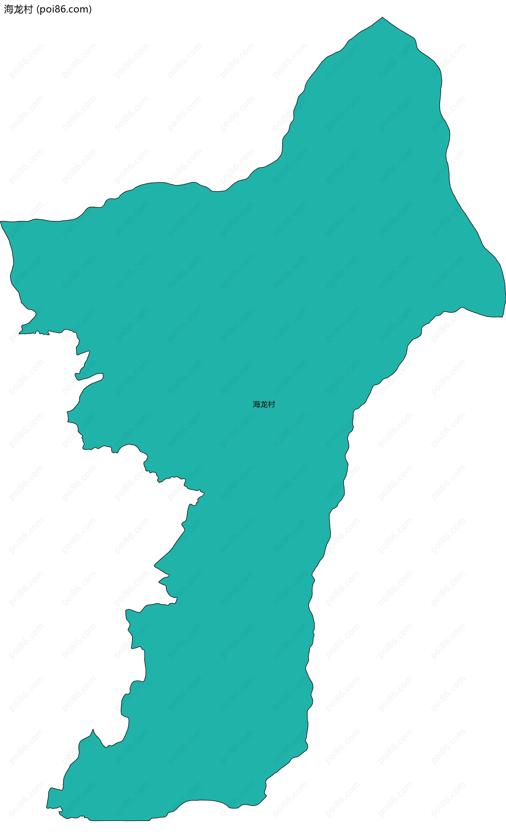 海龙村边界地图