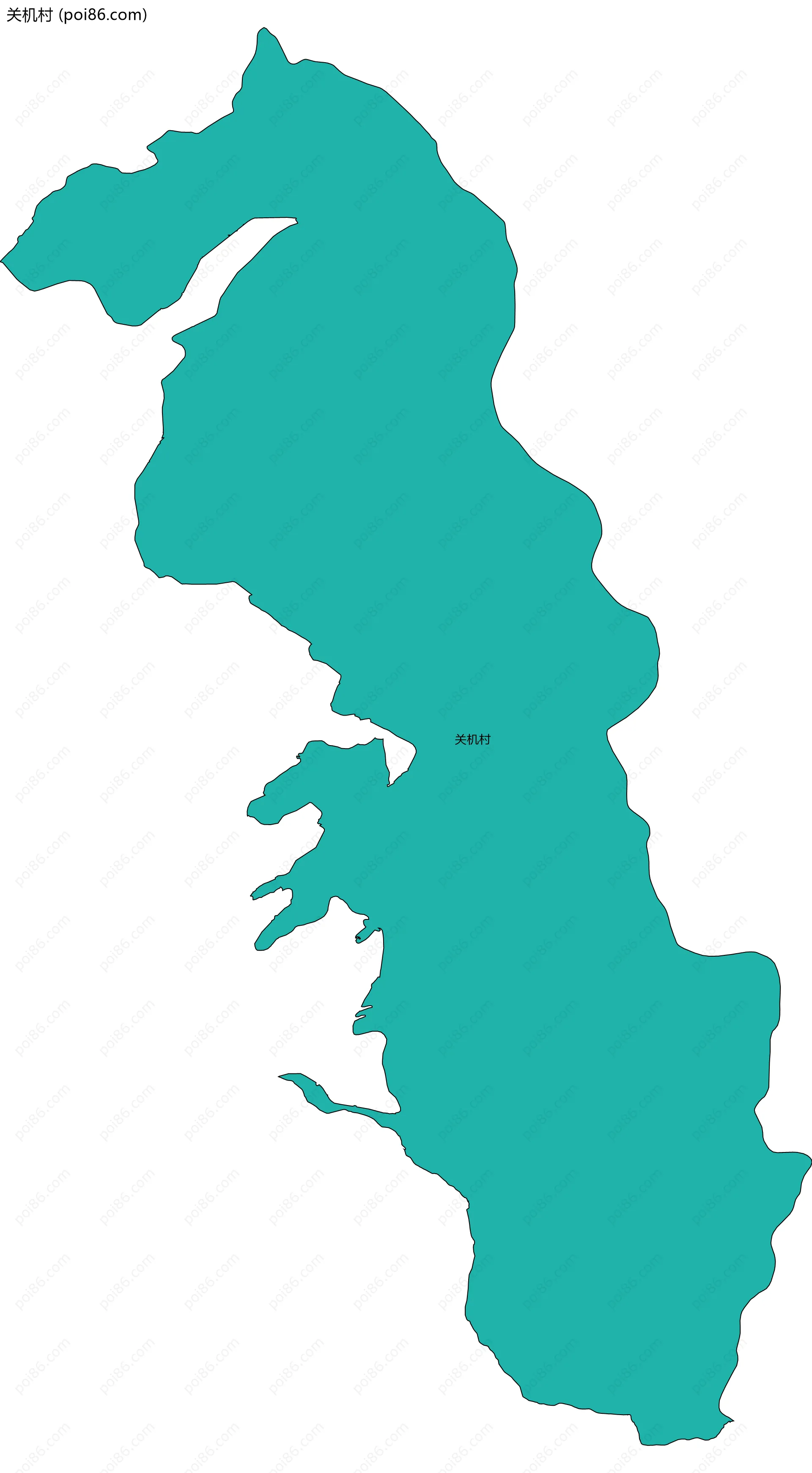 关机村边界地图