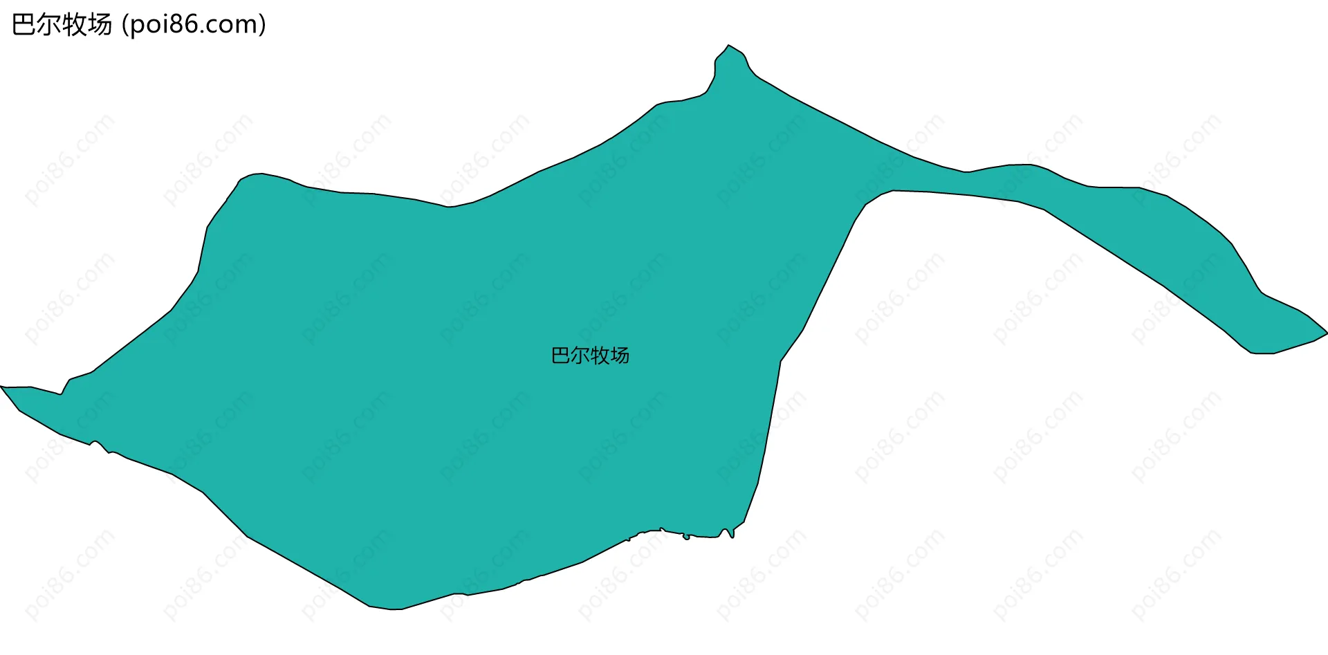 巴尔牧场边界地图