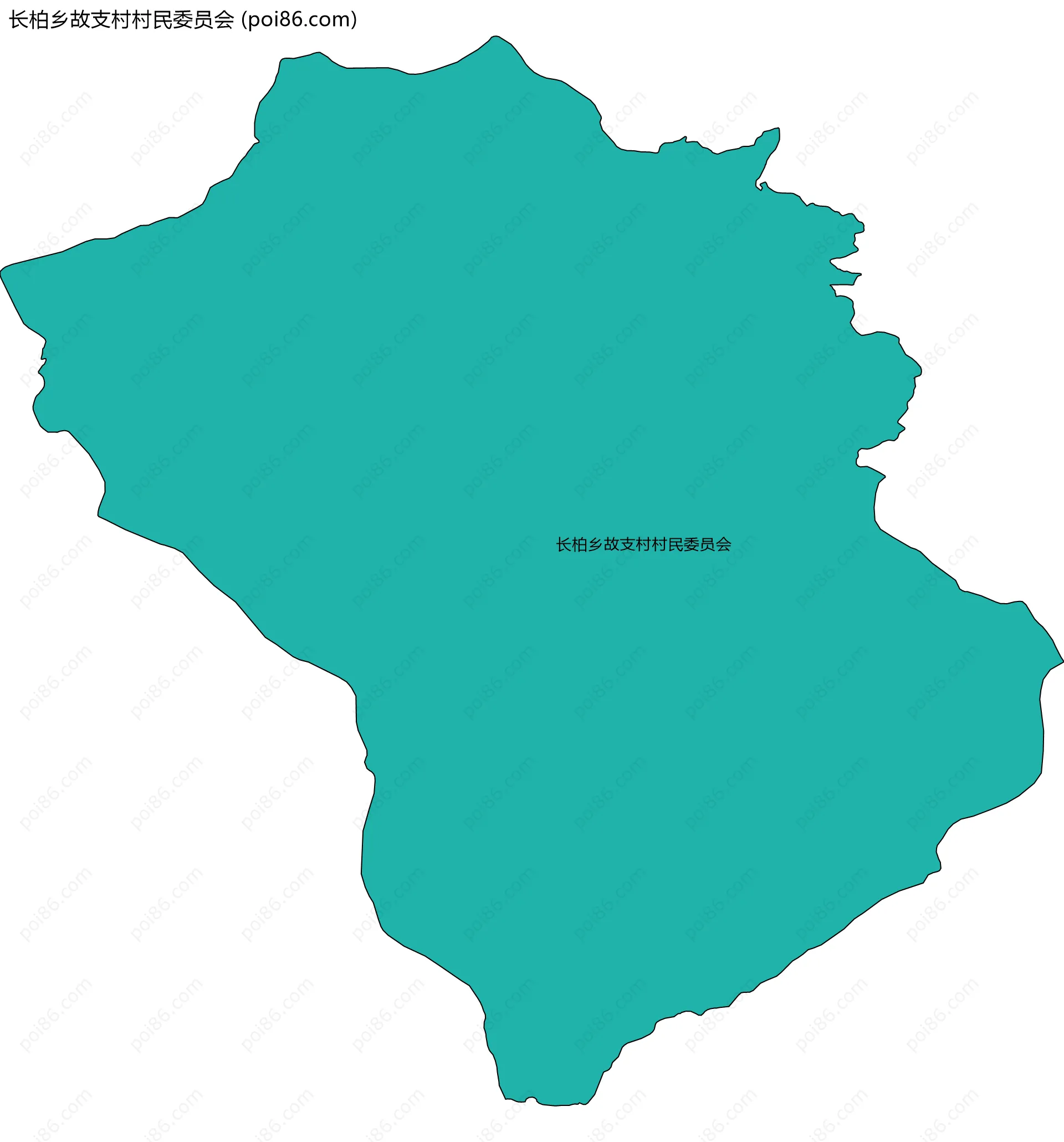 长柏乡故支村村民委员会边界地图