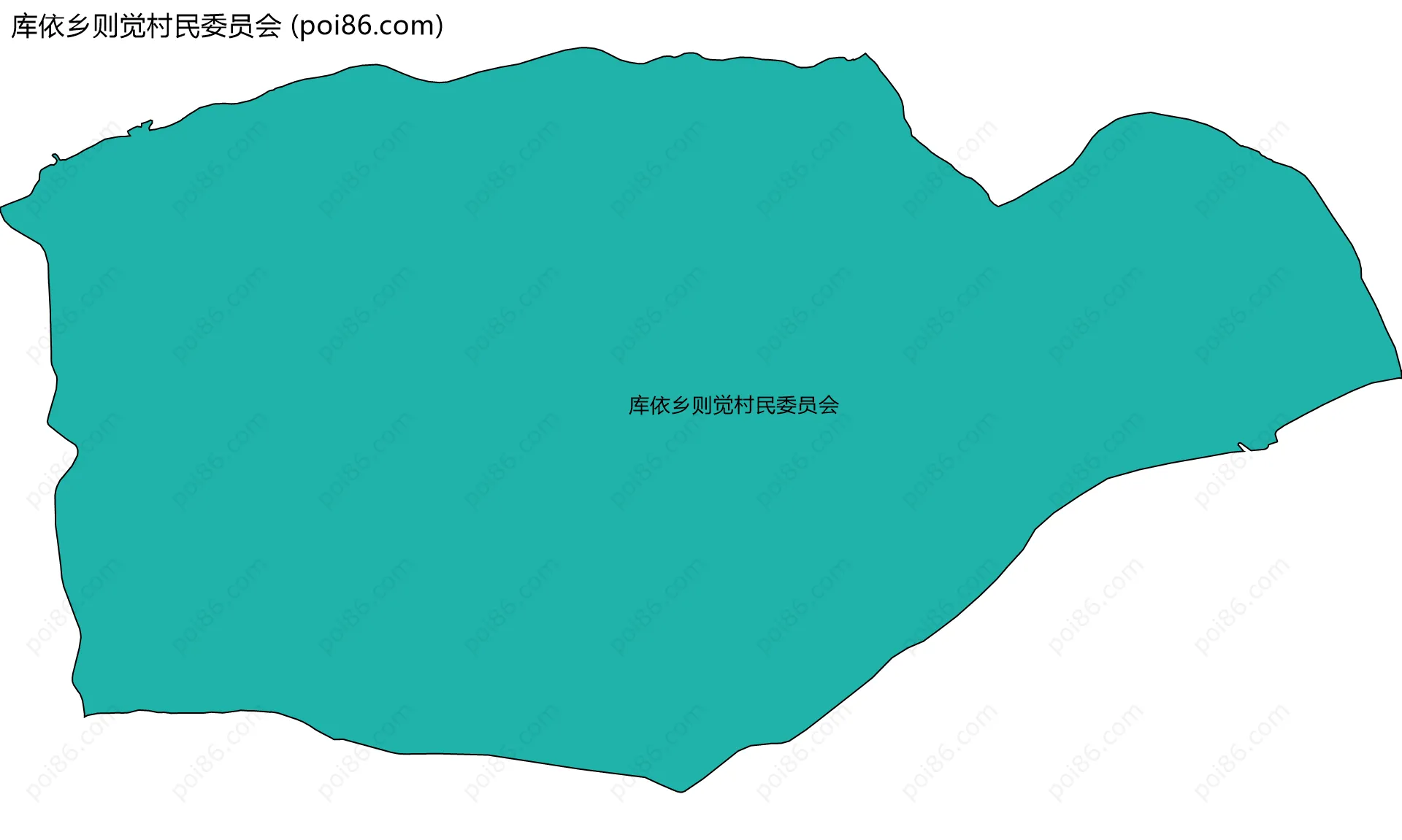 库依乡则觉村民委员会边界地图