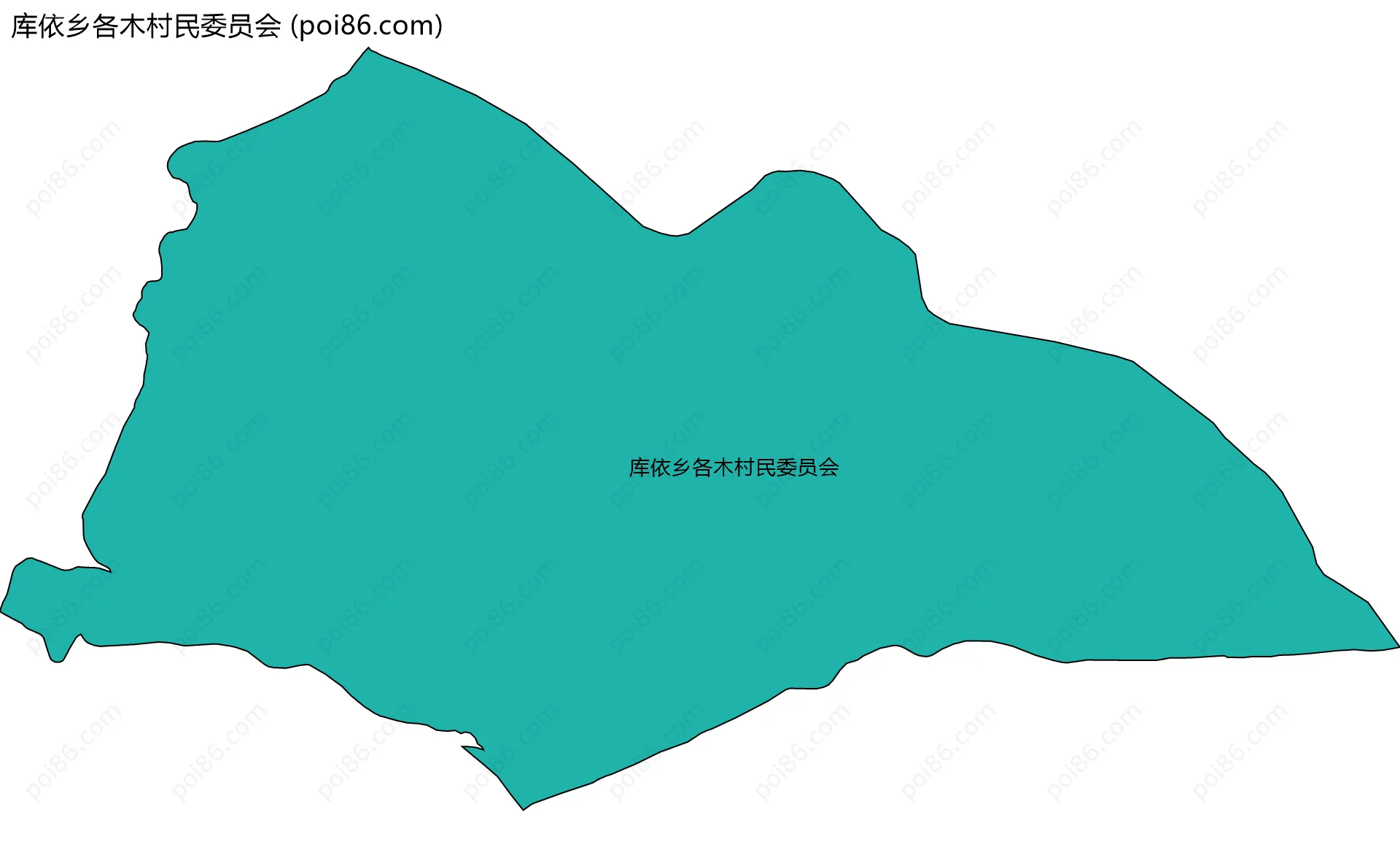 库依乡各木村民委员会边界地图