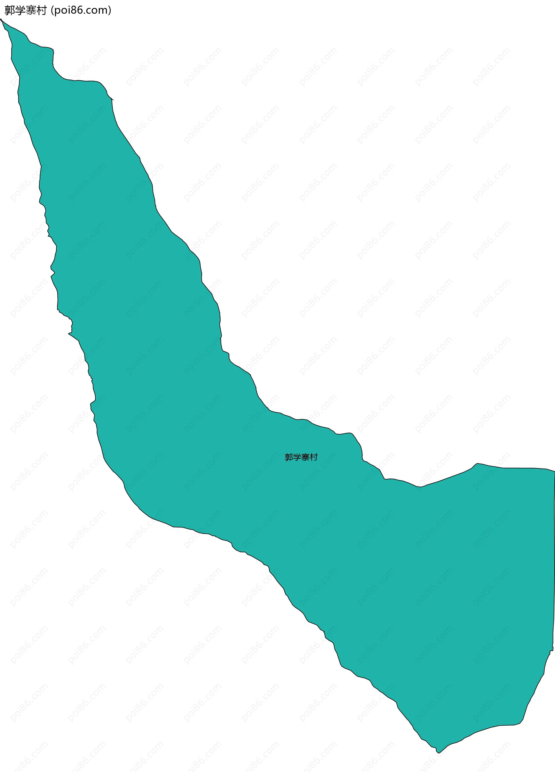 郭学寨村边界地图