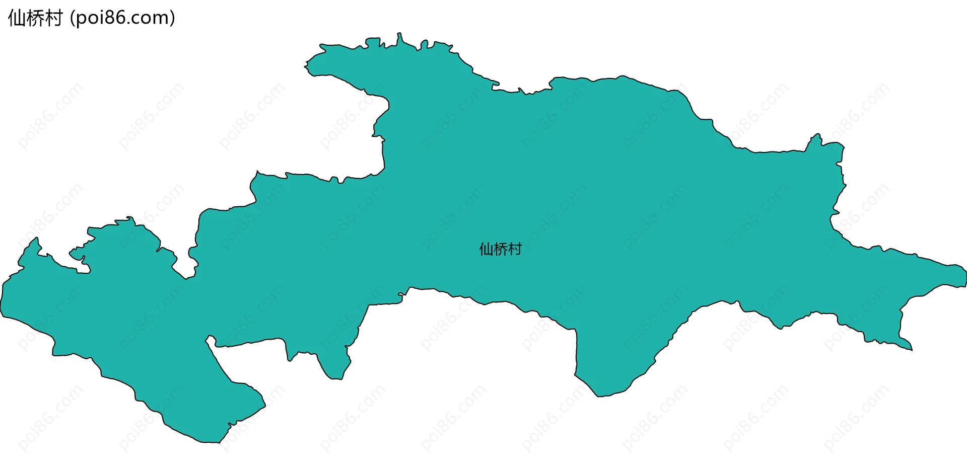 仙桥村边界地图