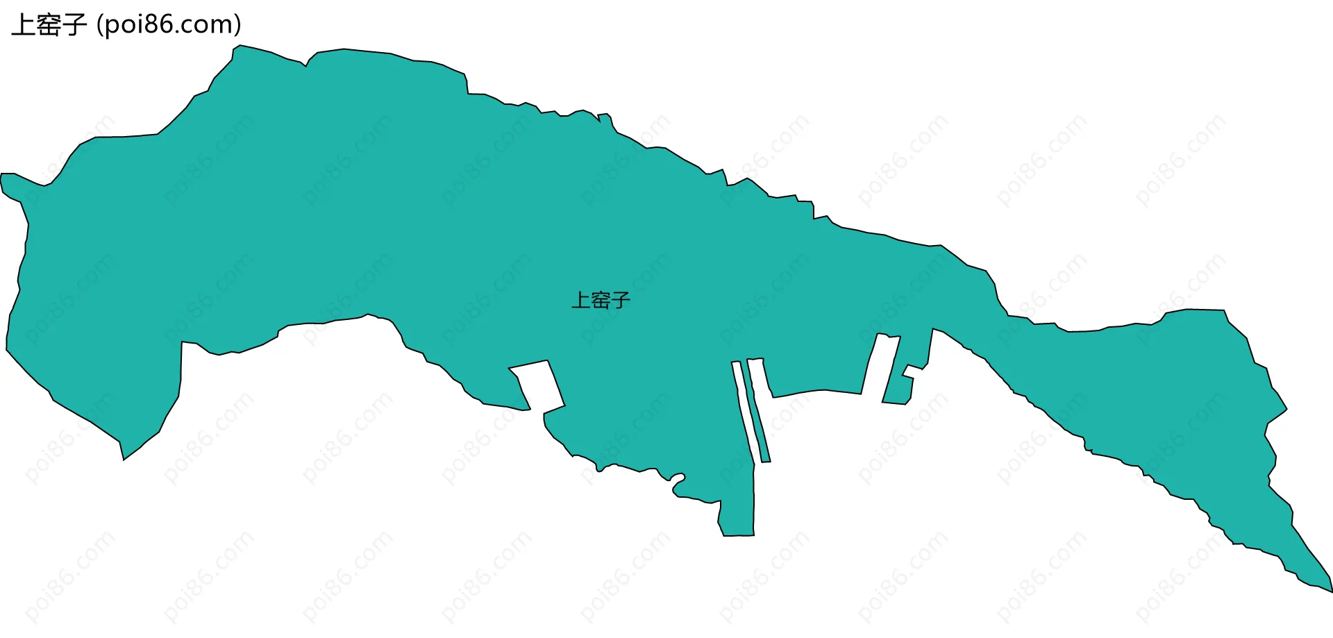 上窑子边界地图