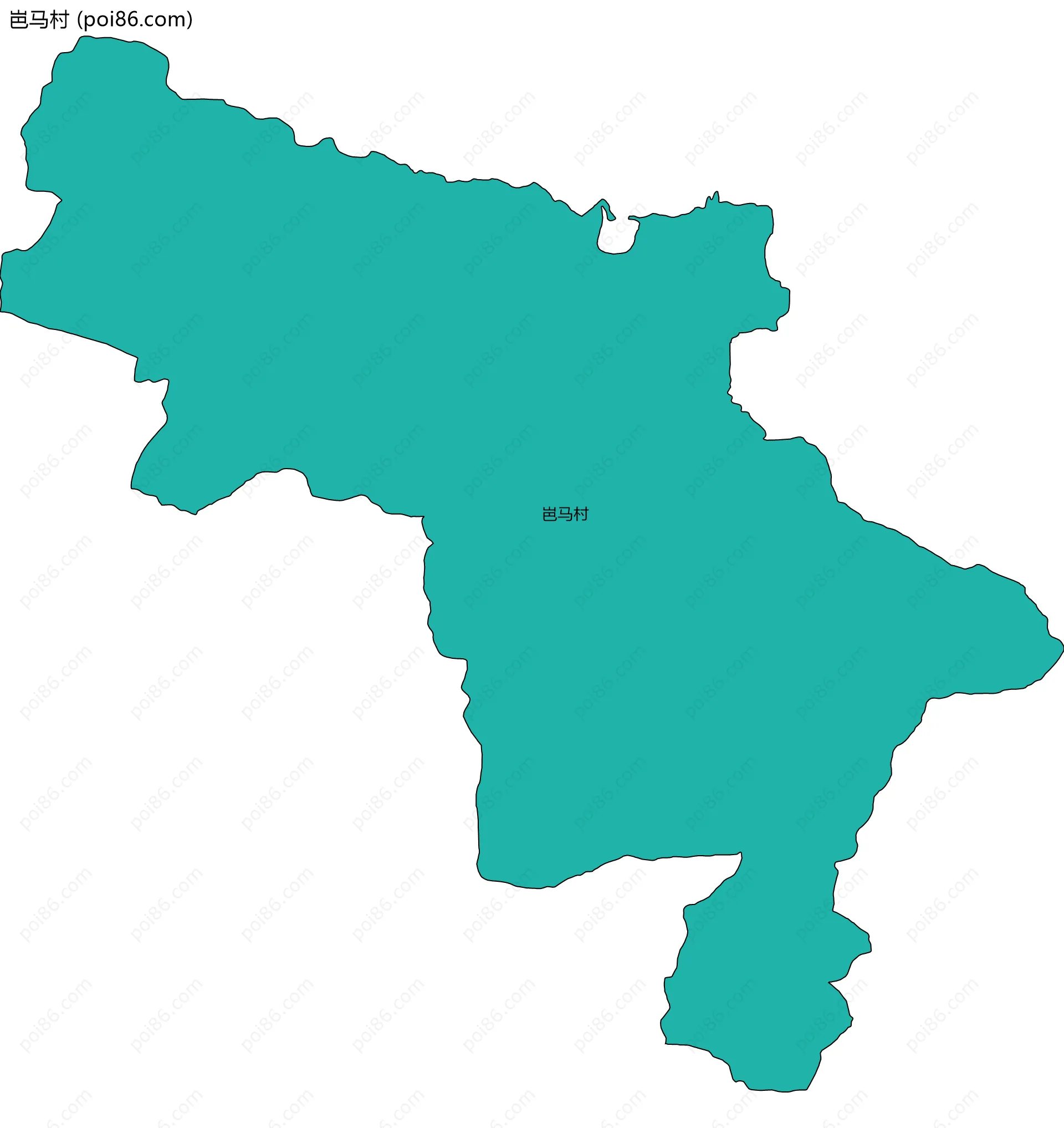 岜马村边界地图