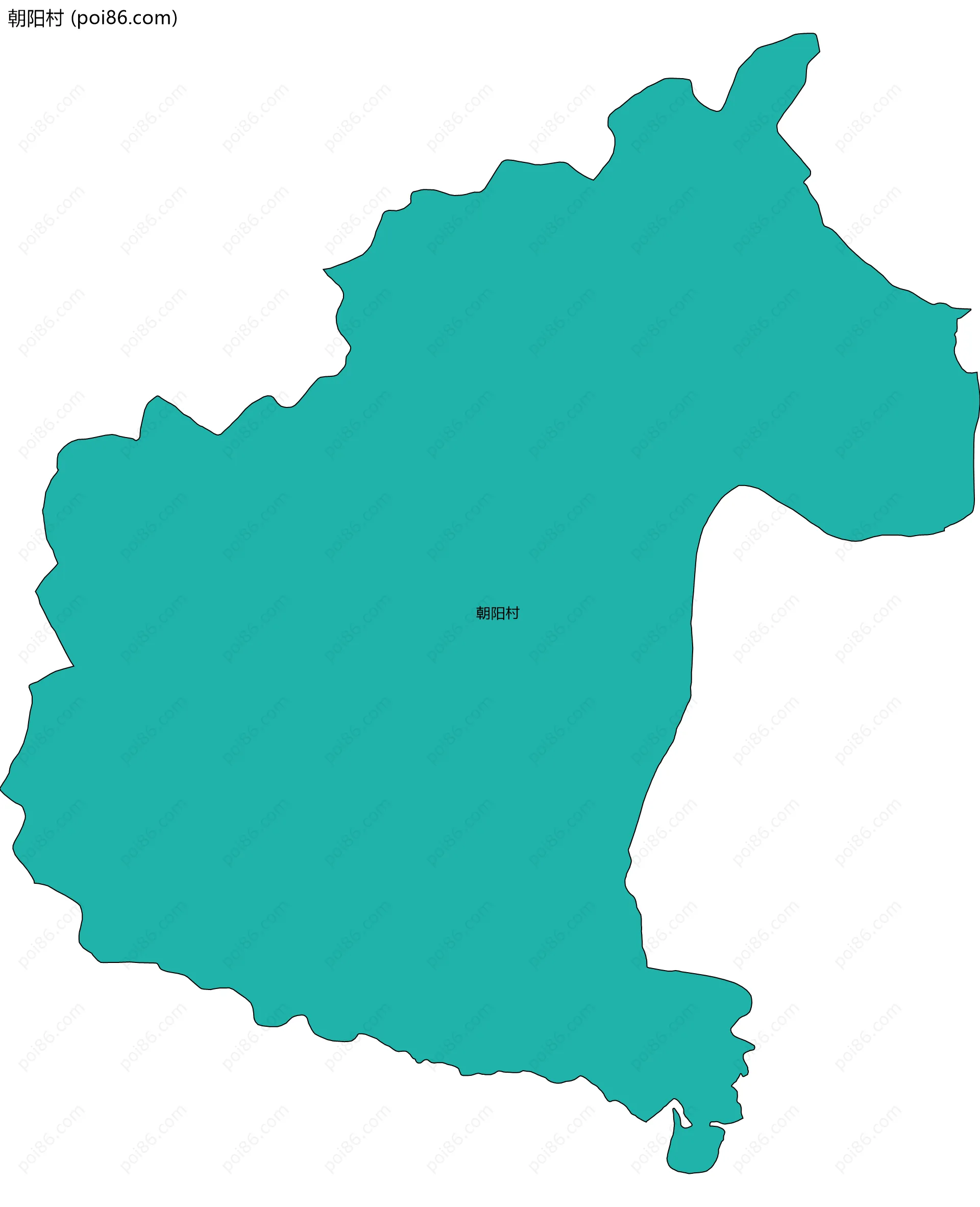朝阳村边界地图