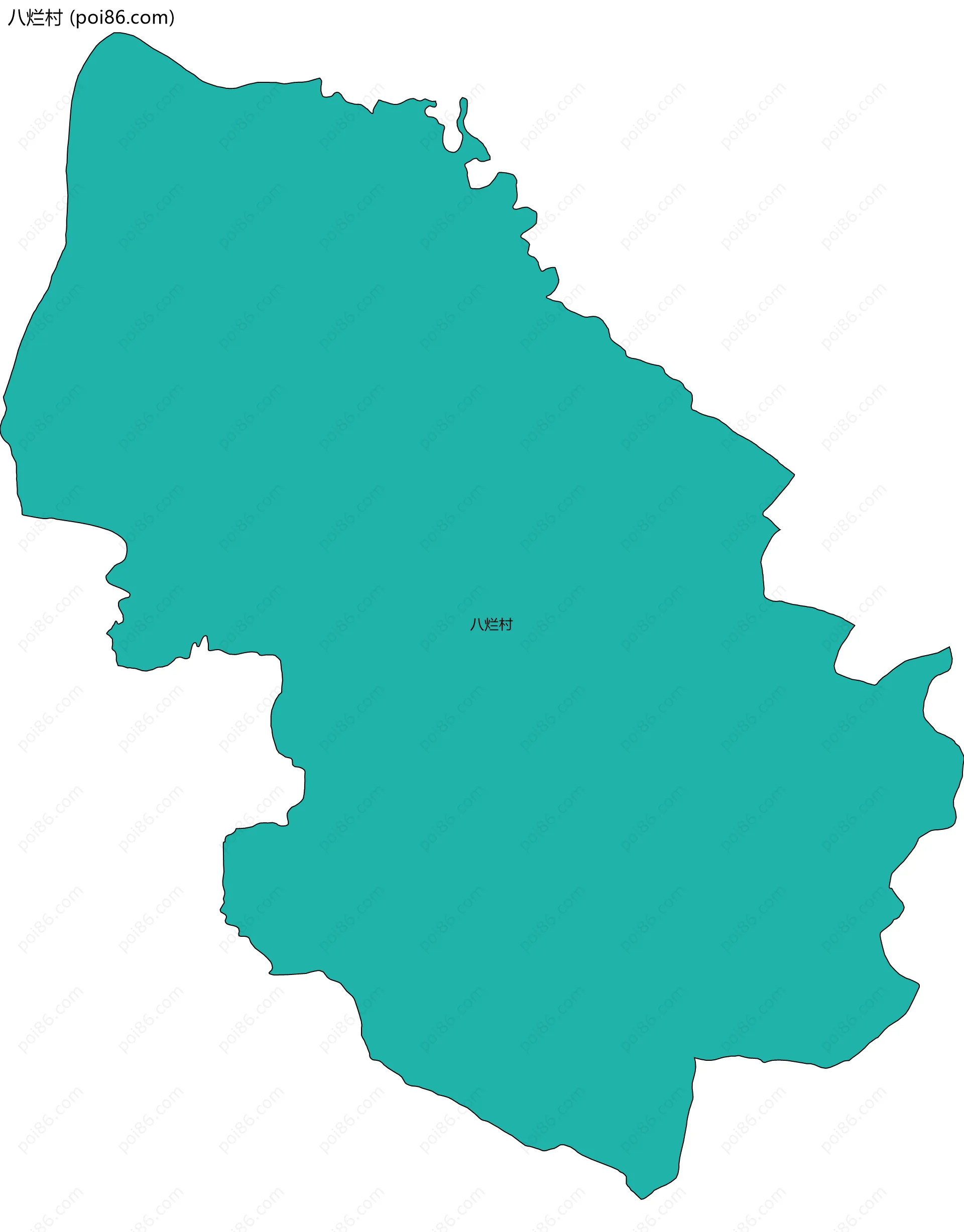 八烂村边界地图