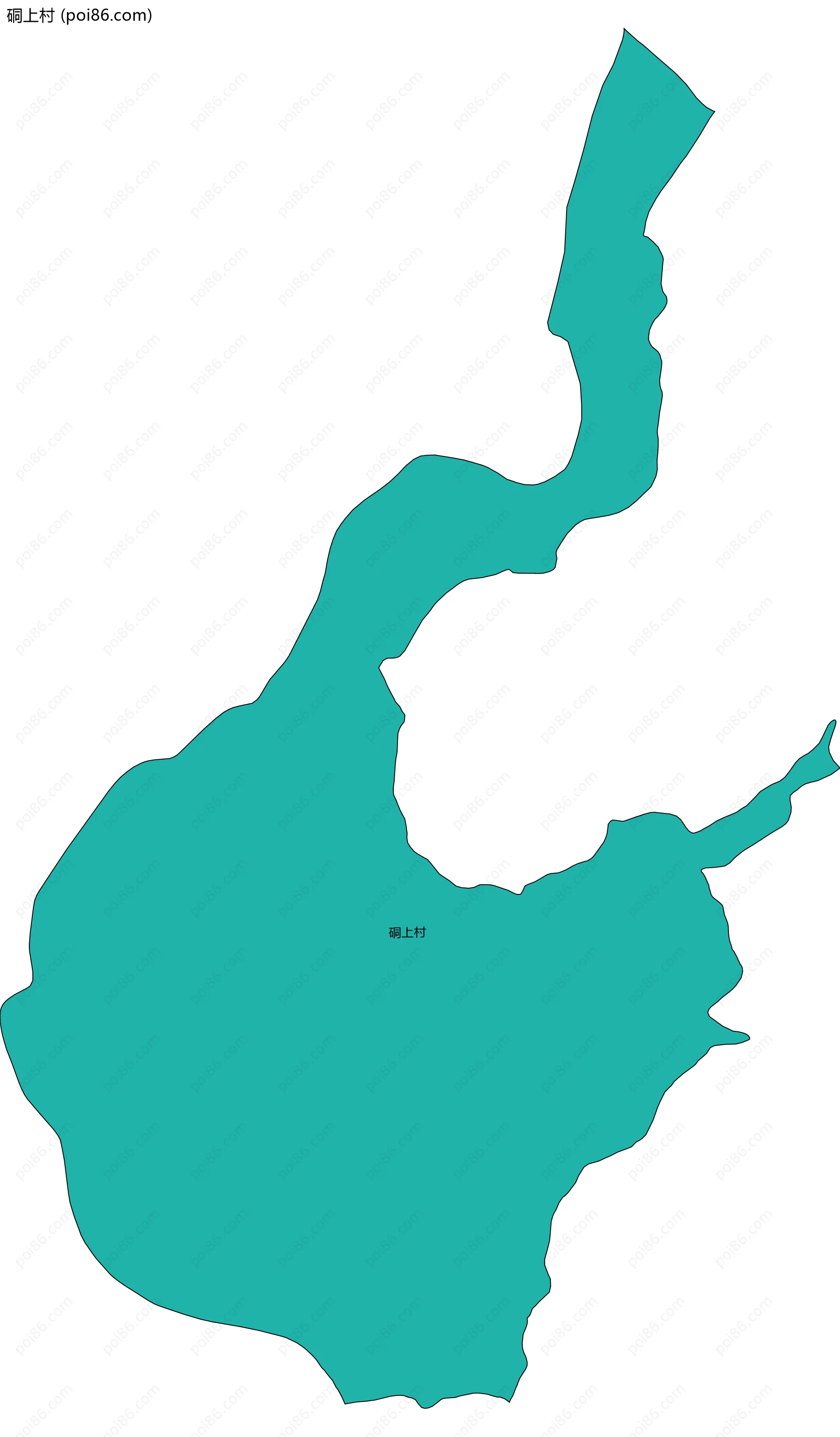 硐上村边界地图