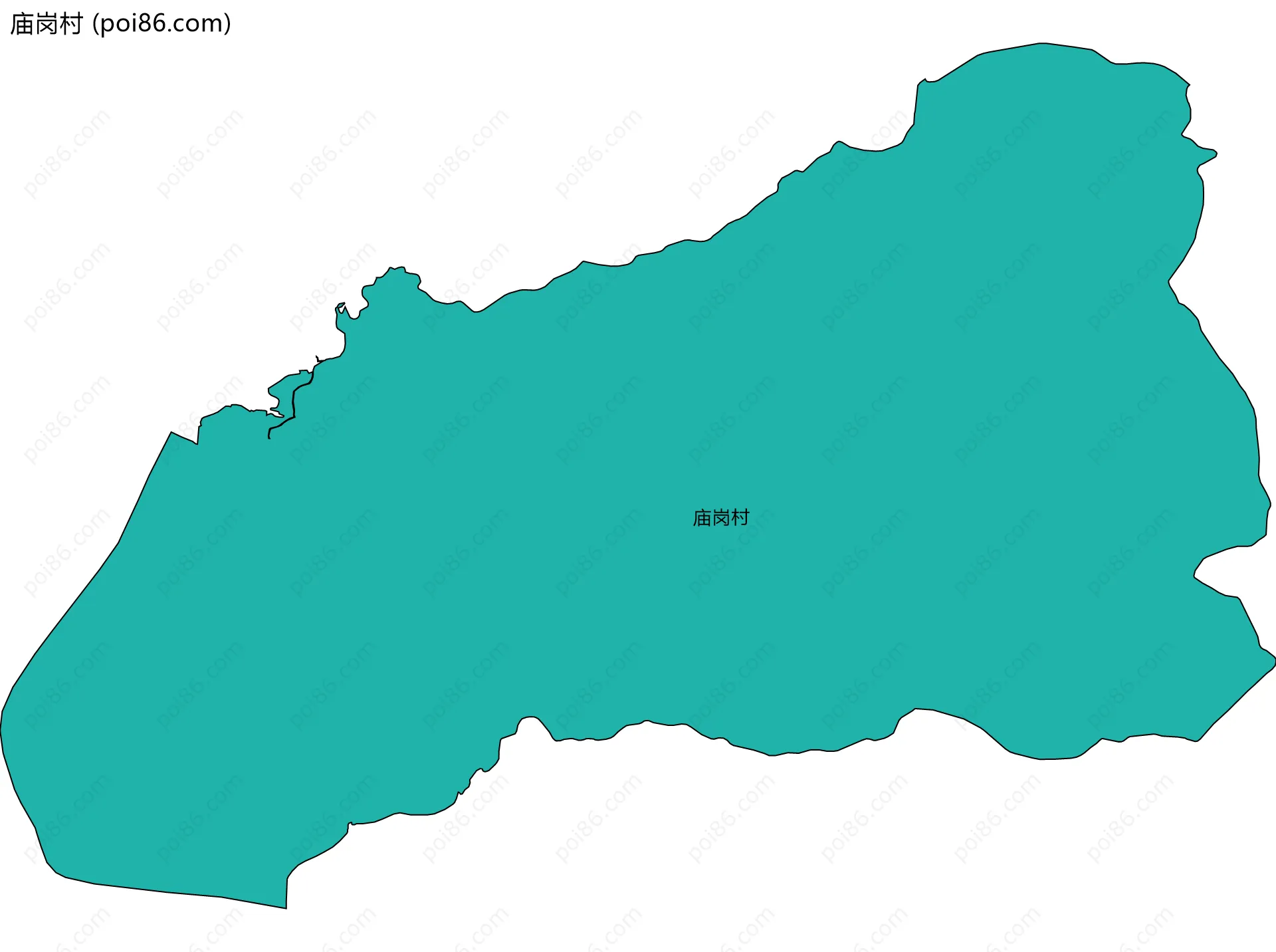 庙岗村边界地图
