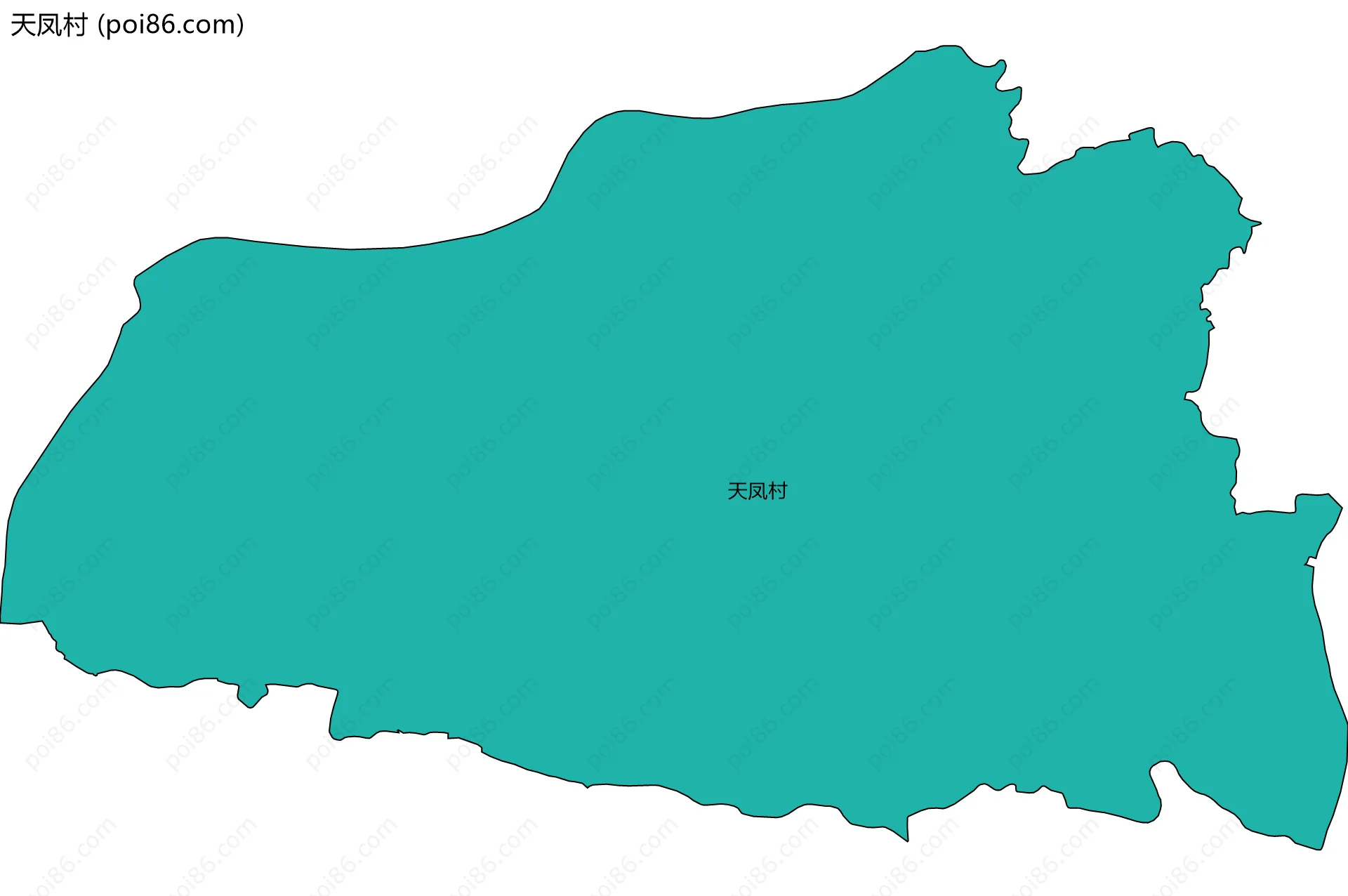天凤村边界地图