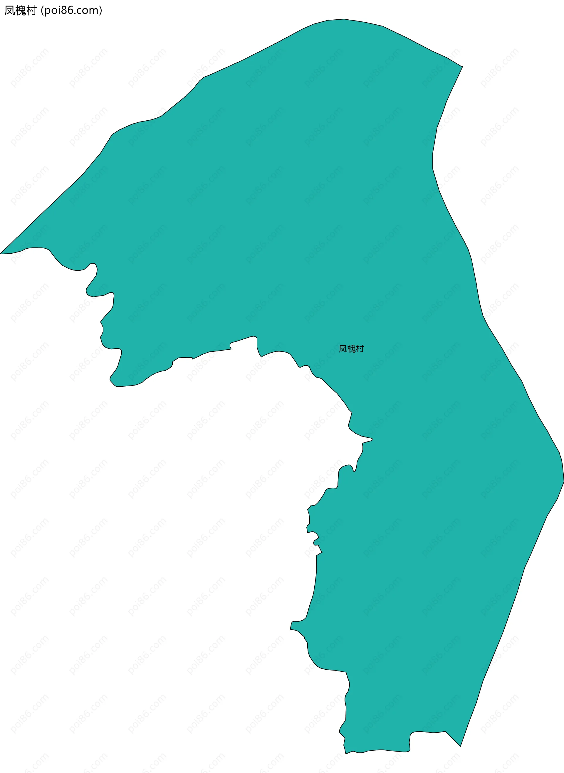 凤槐村边界地图