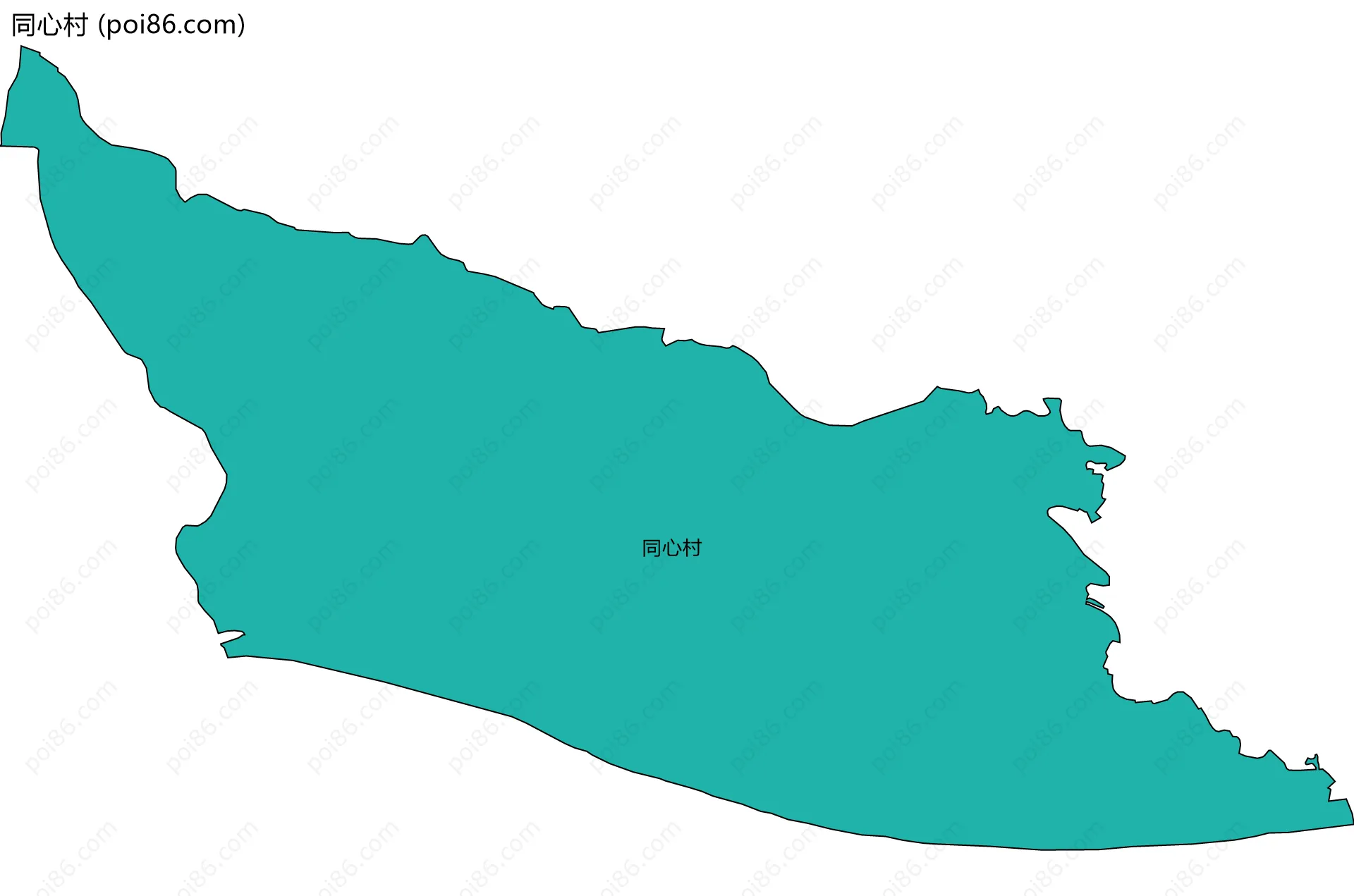 同心村边界地图