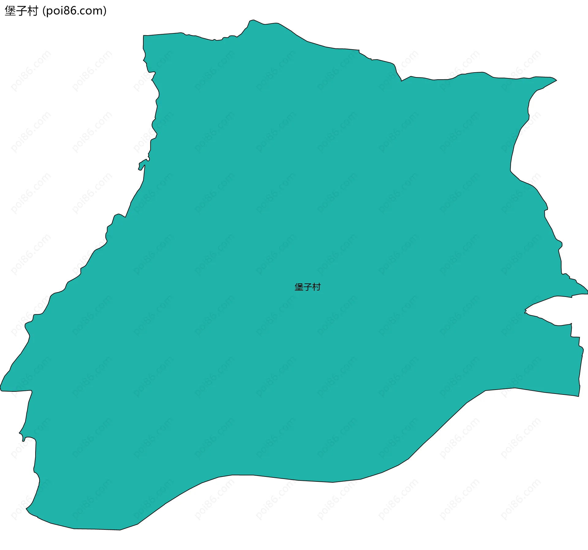 堡子村边界地图