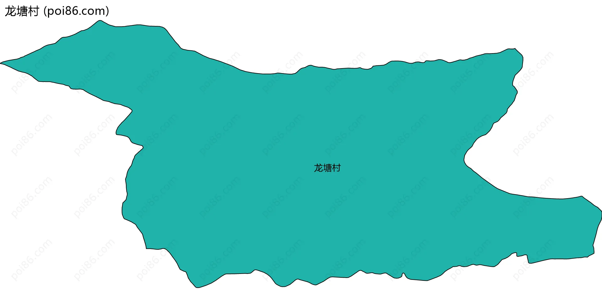 龙塘村边界地图