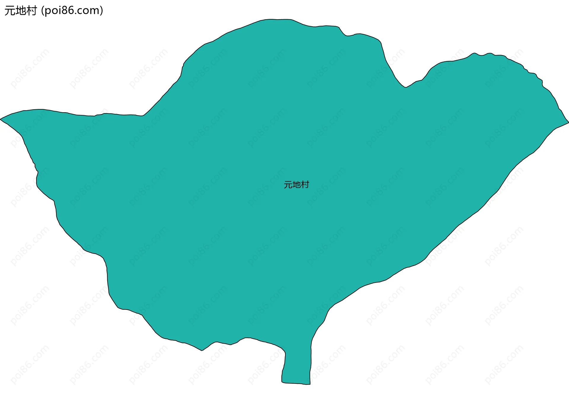 元地村边界地图