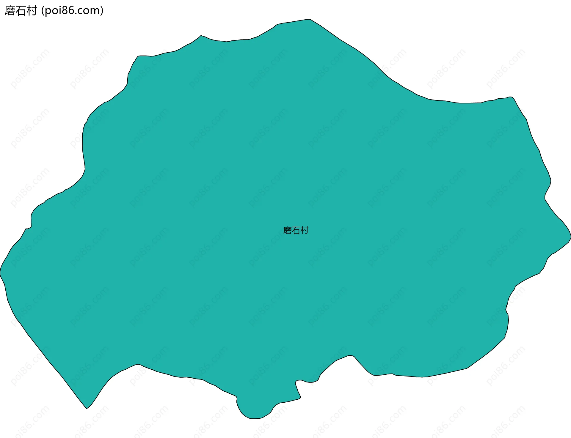 磨石村边界地图