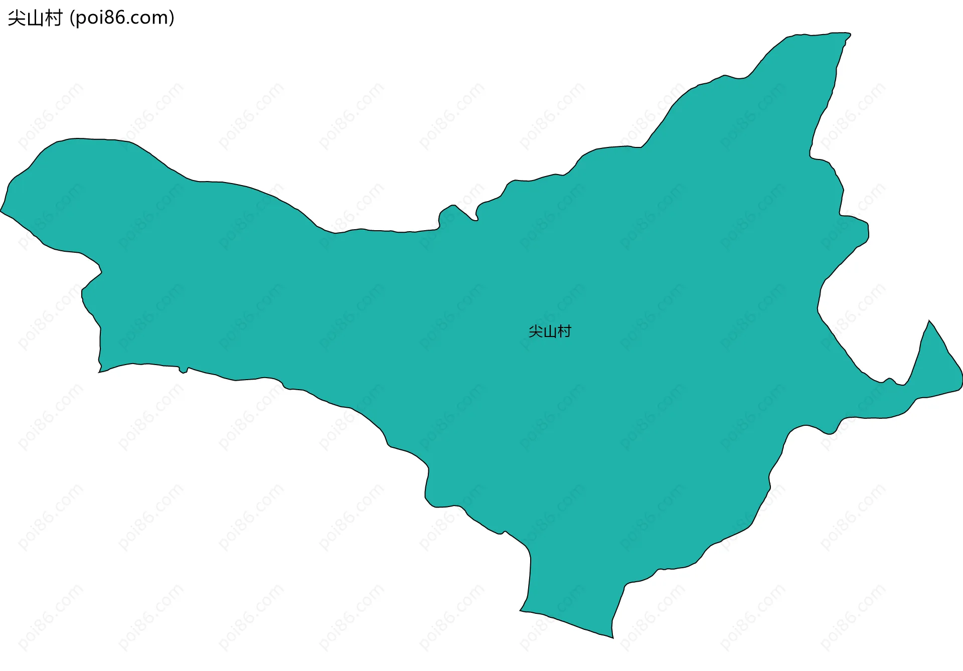 尖山村边界地图