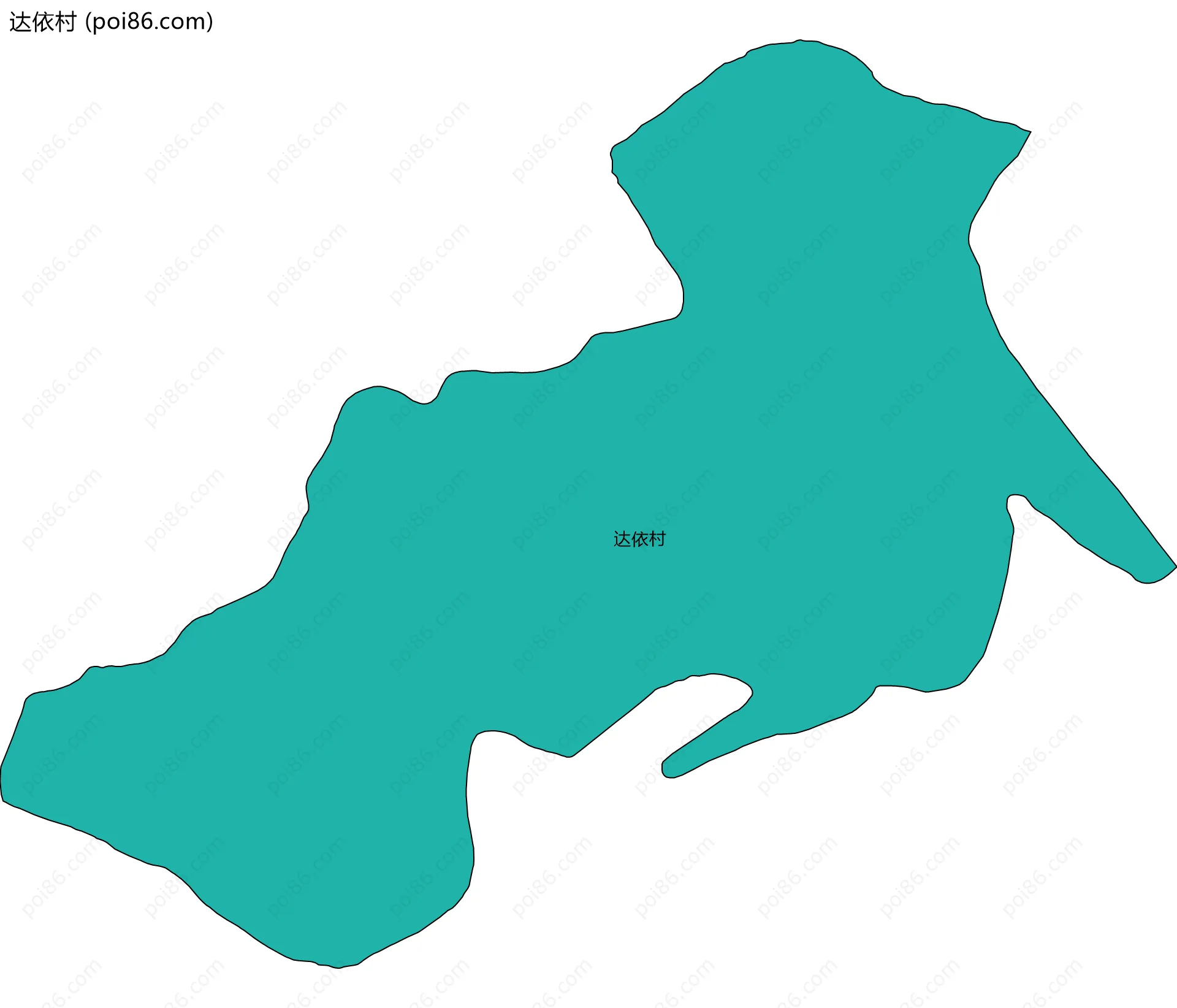 达依村边界地图