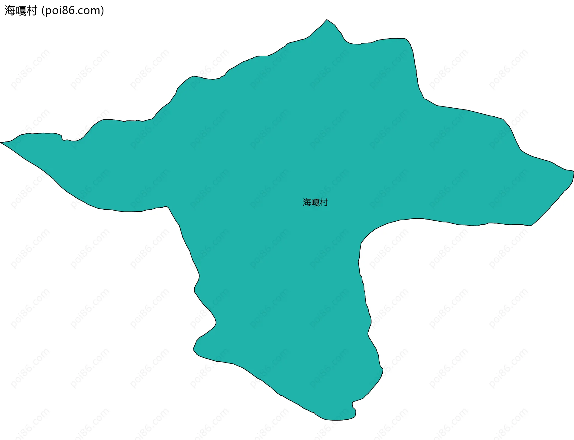 海嘎村边界地图