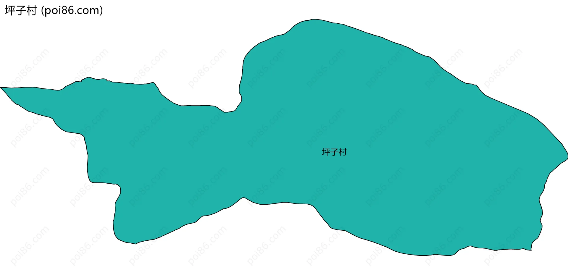 坪子村边界地图