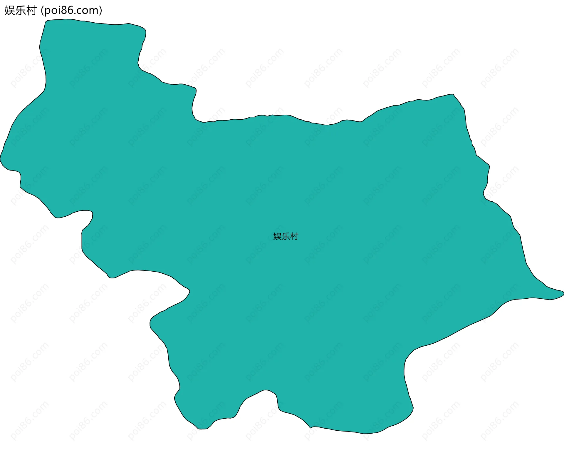 娱乐村边界地图