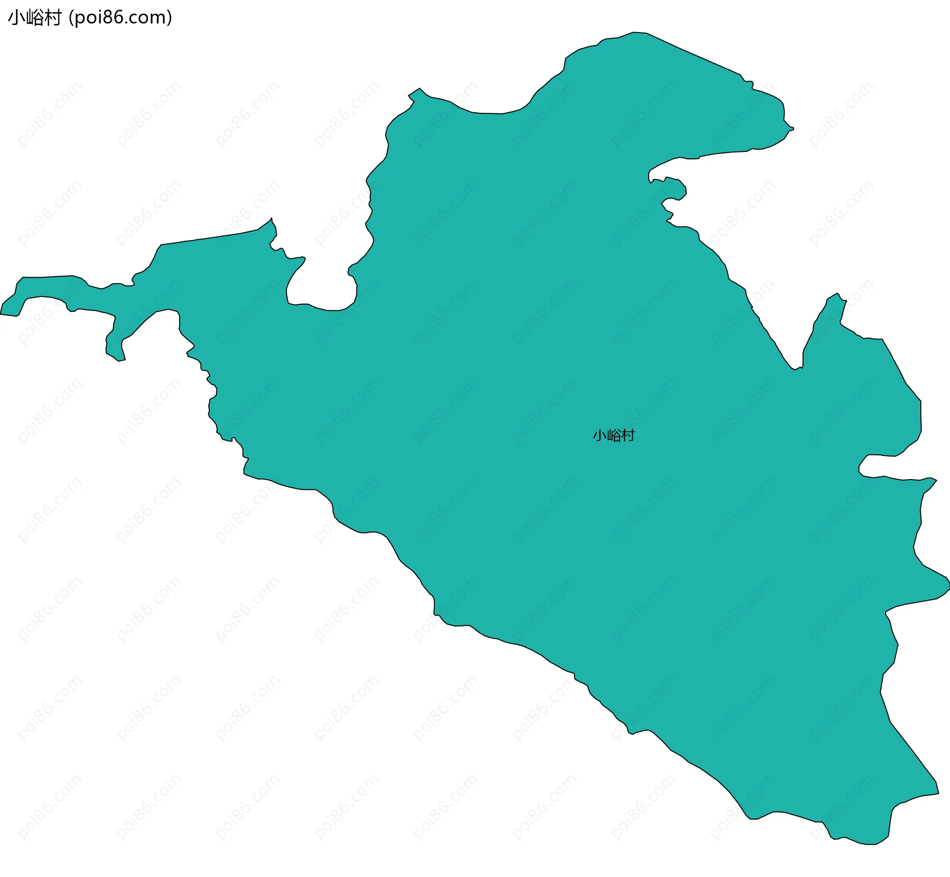 小峪村边界地图