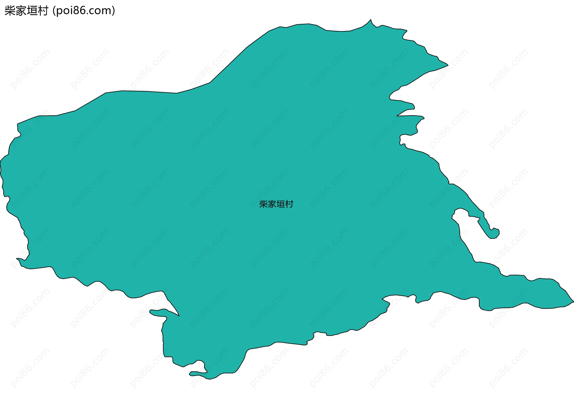 柴家垣村边界地图