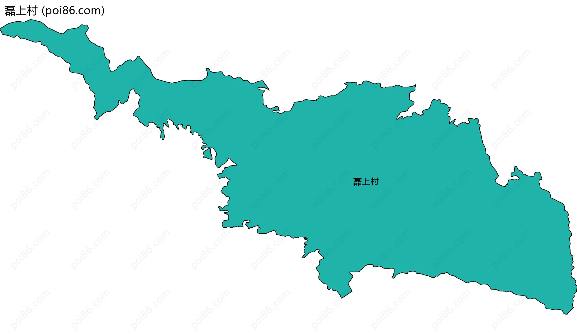 磊上村边界地图