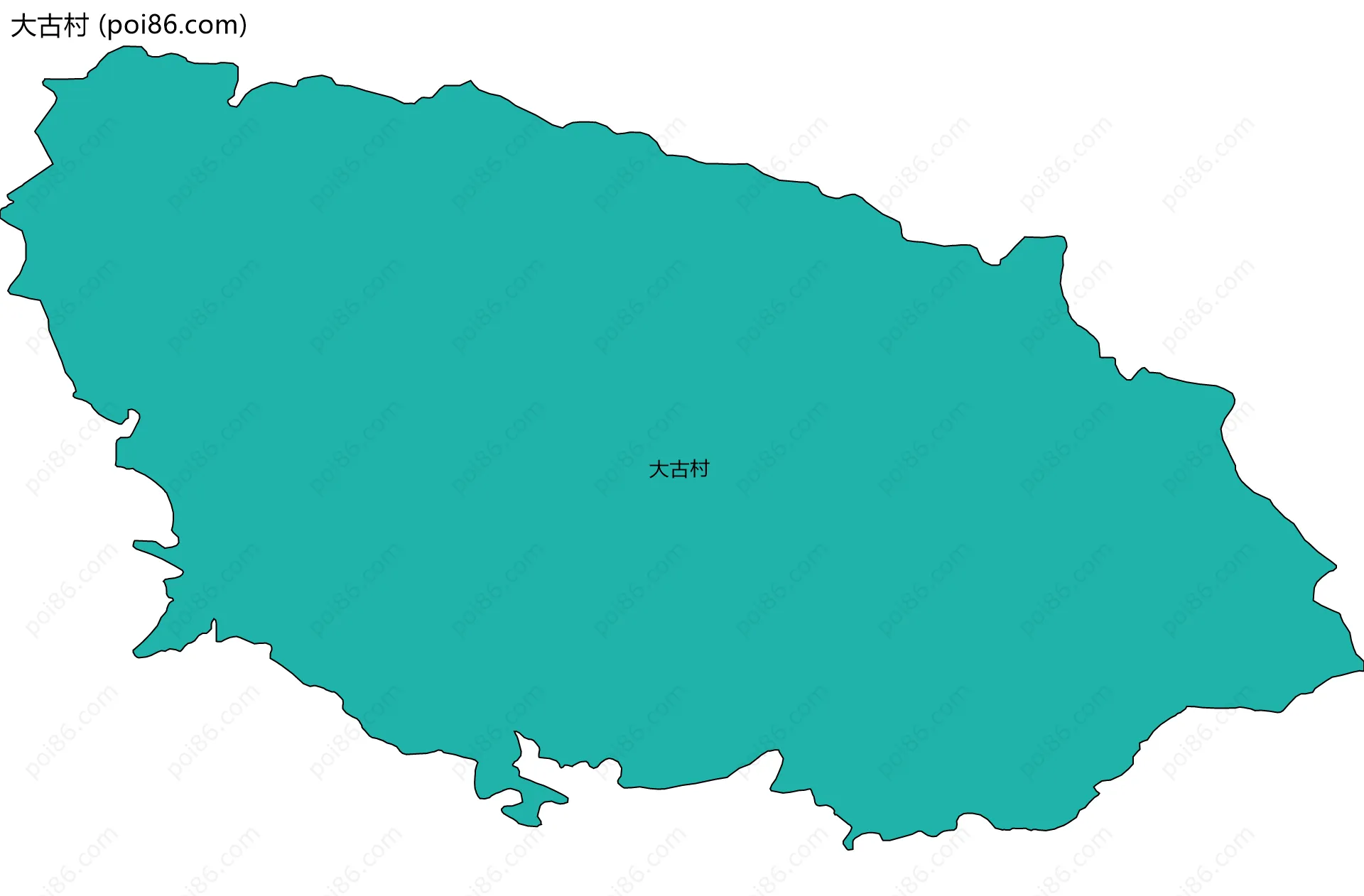 大古村边界地图