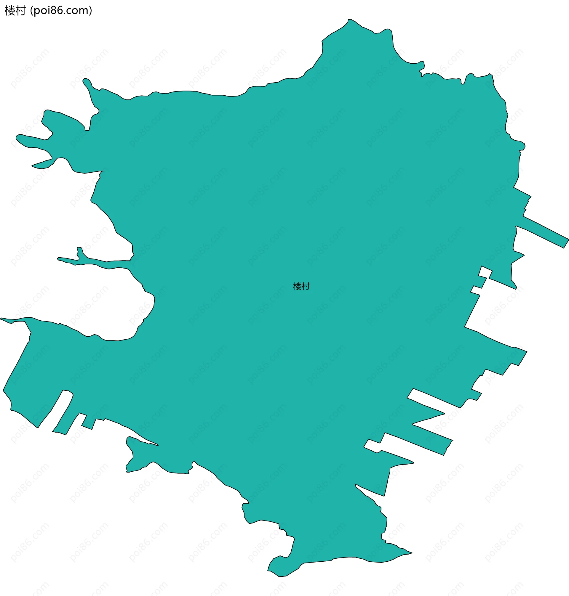 楼村边界地图