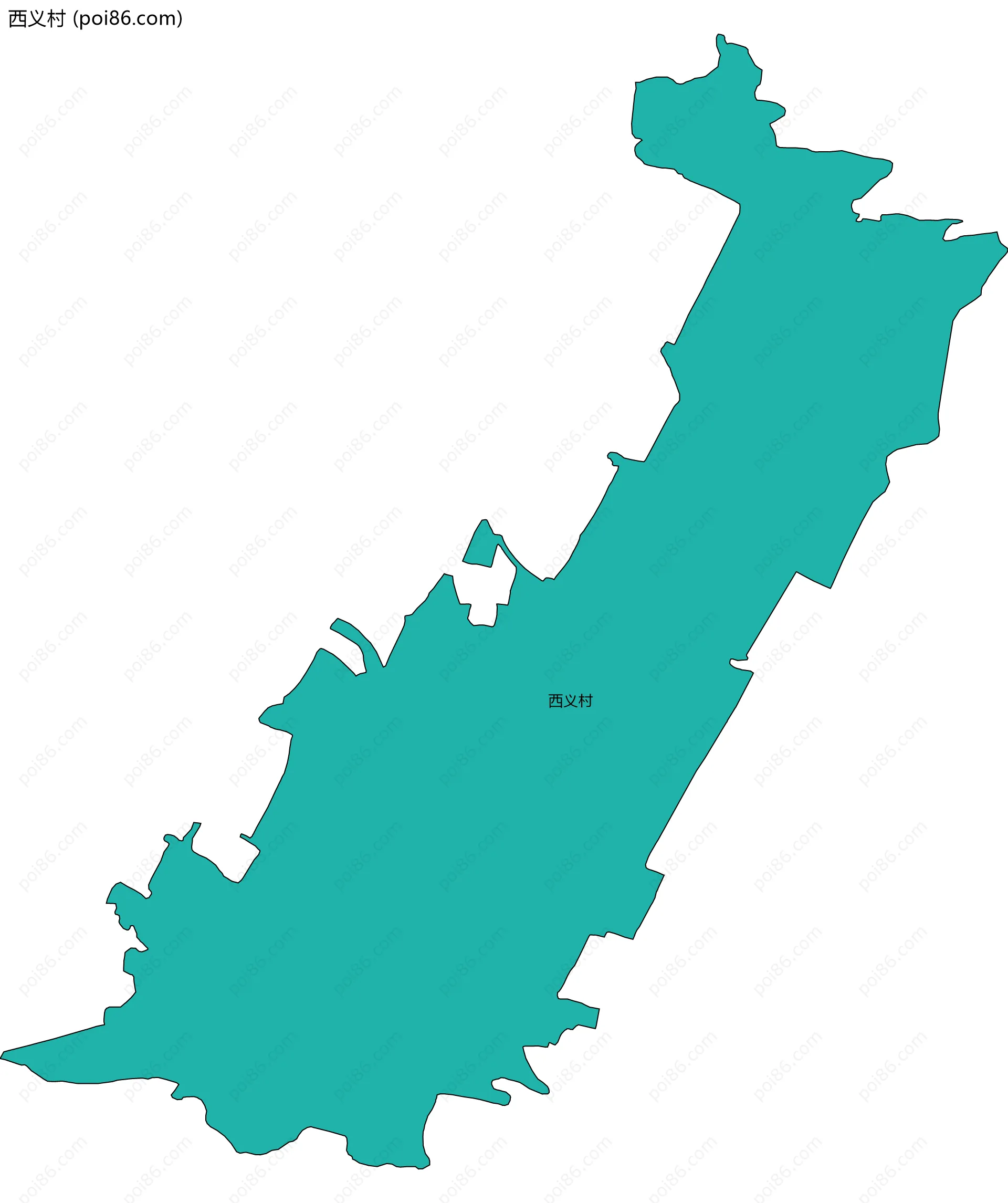 西义村边界地图