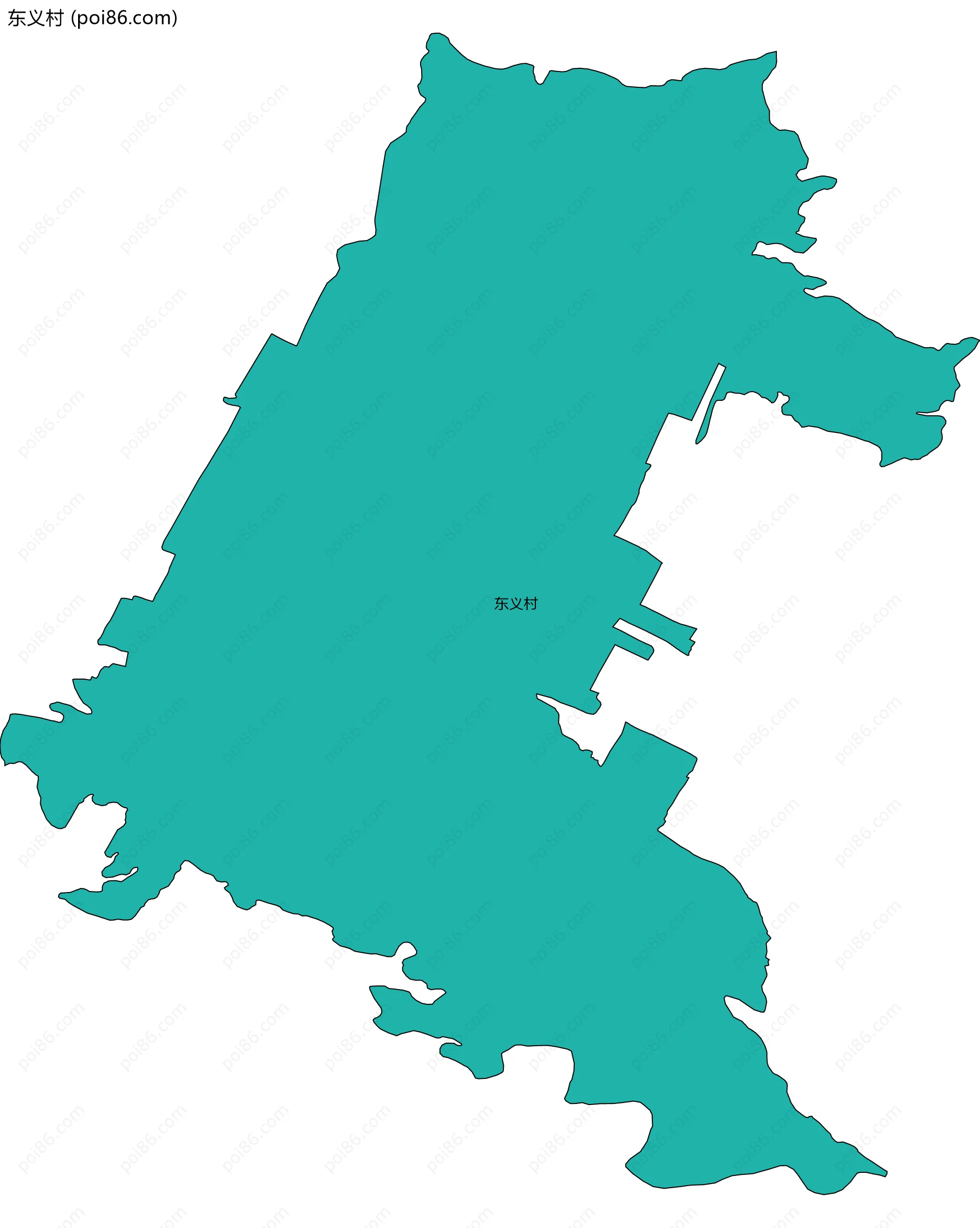 东义村边界地图
