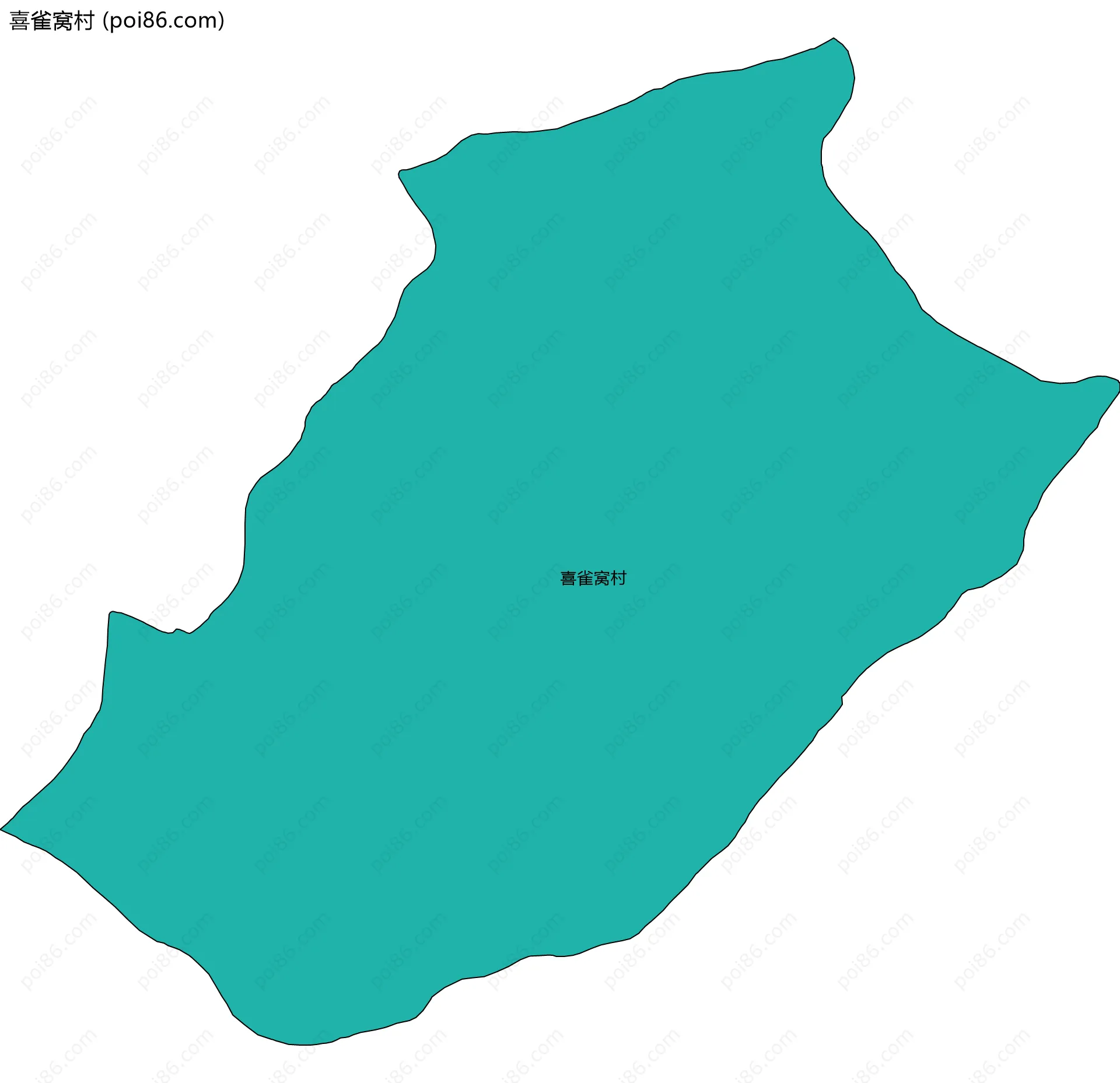 喜雀窝村边界地图