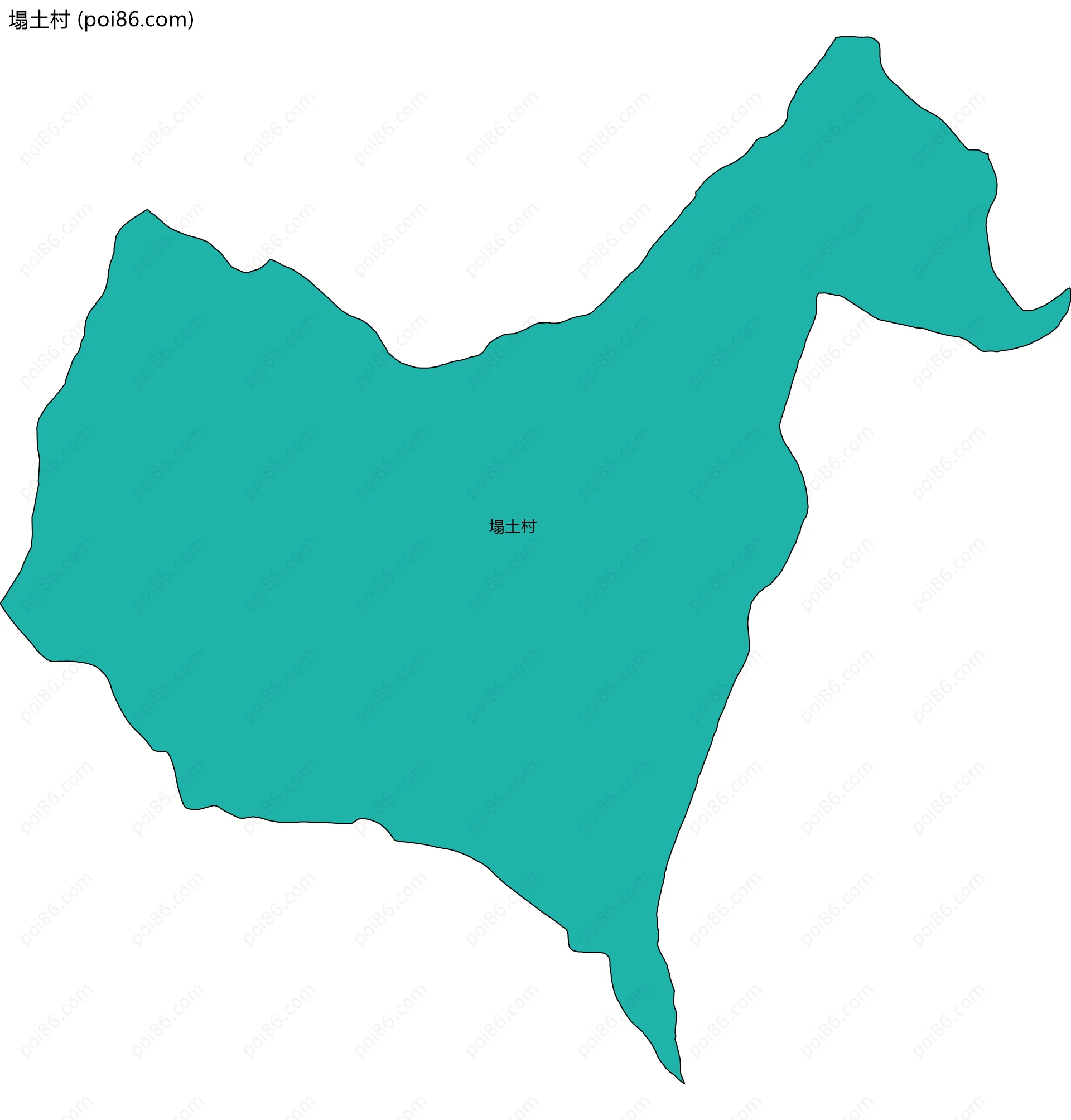 塌土村边界地图