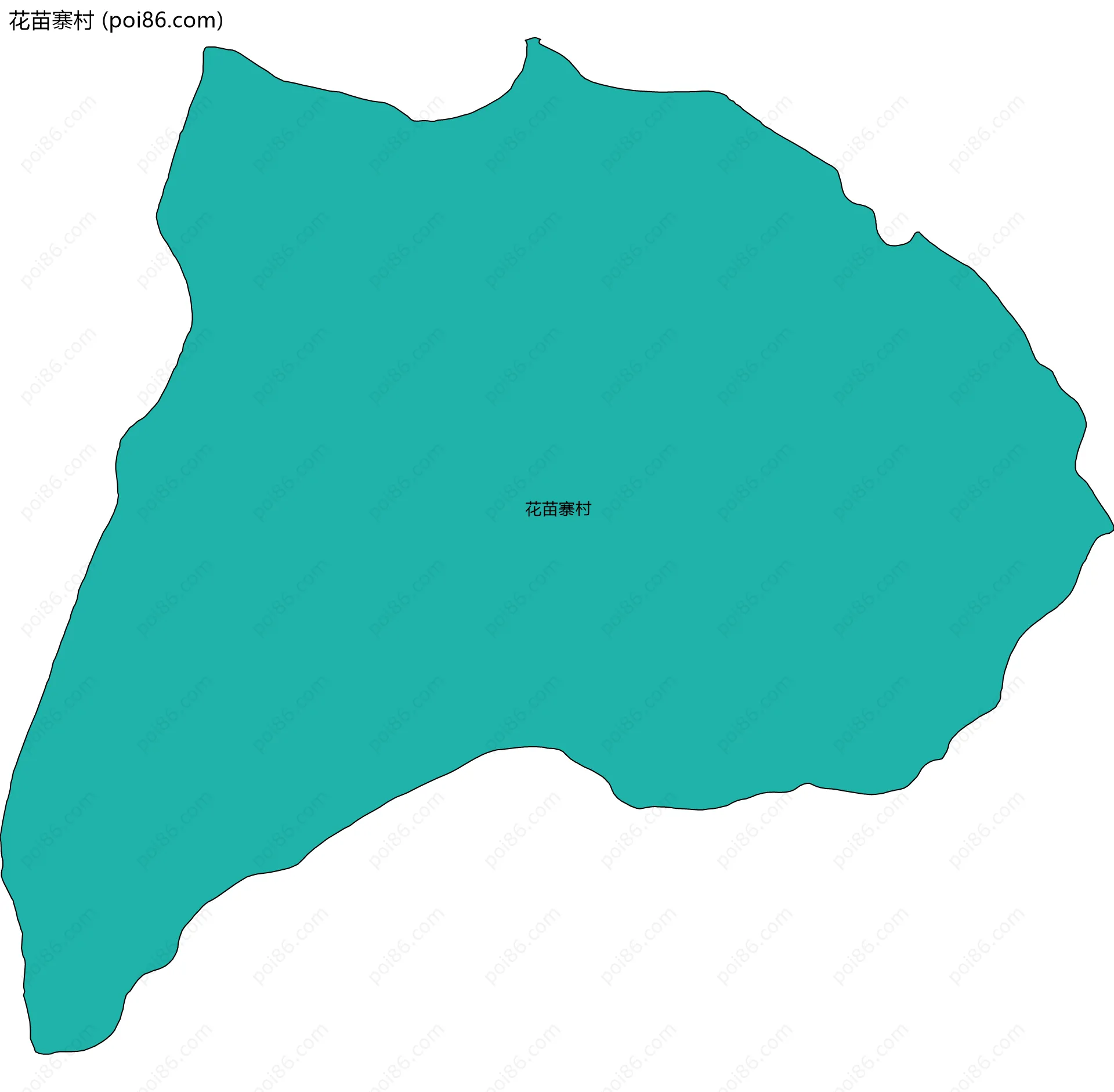 花苗寨村边界地图