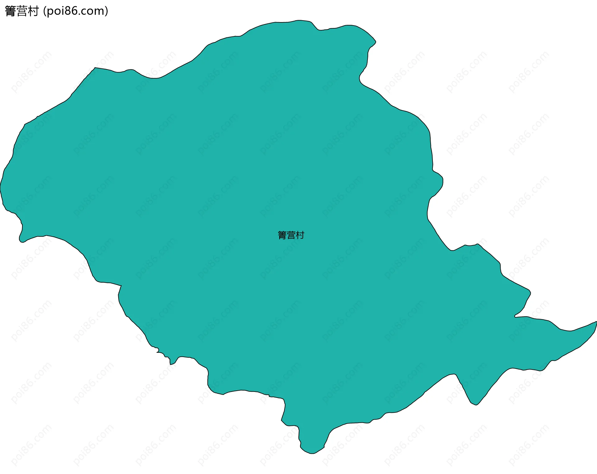 箐营村边界地图