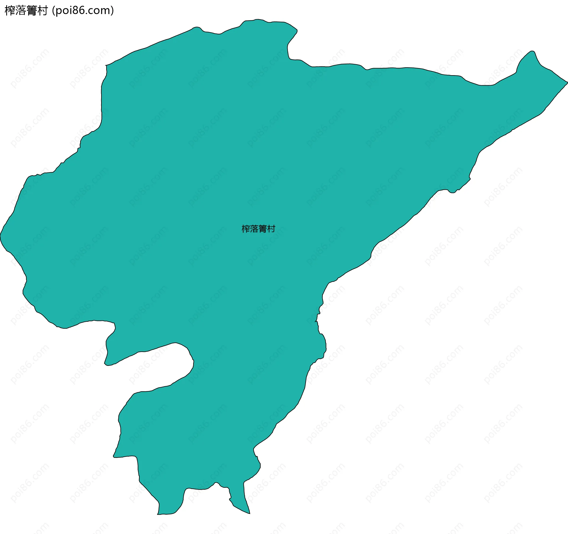 榨落箐村边界地图