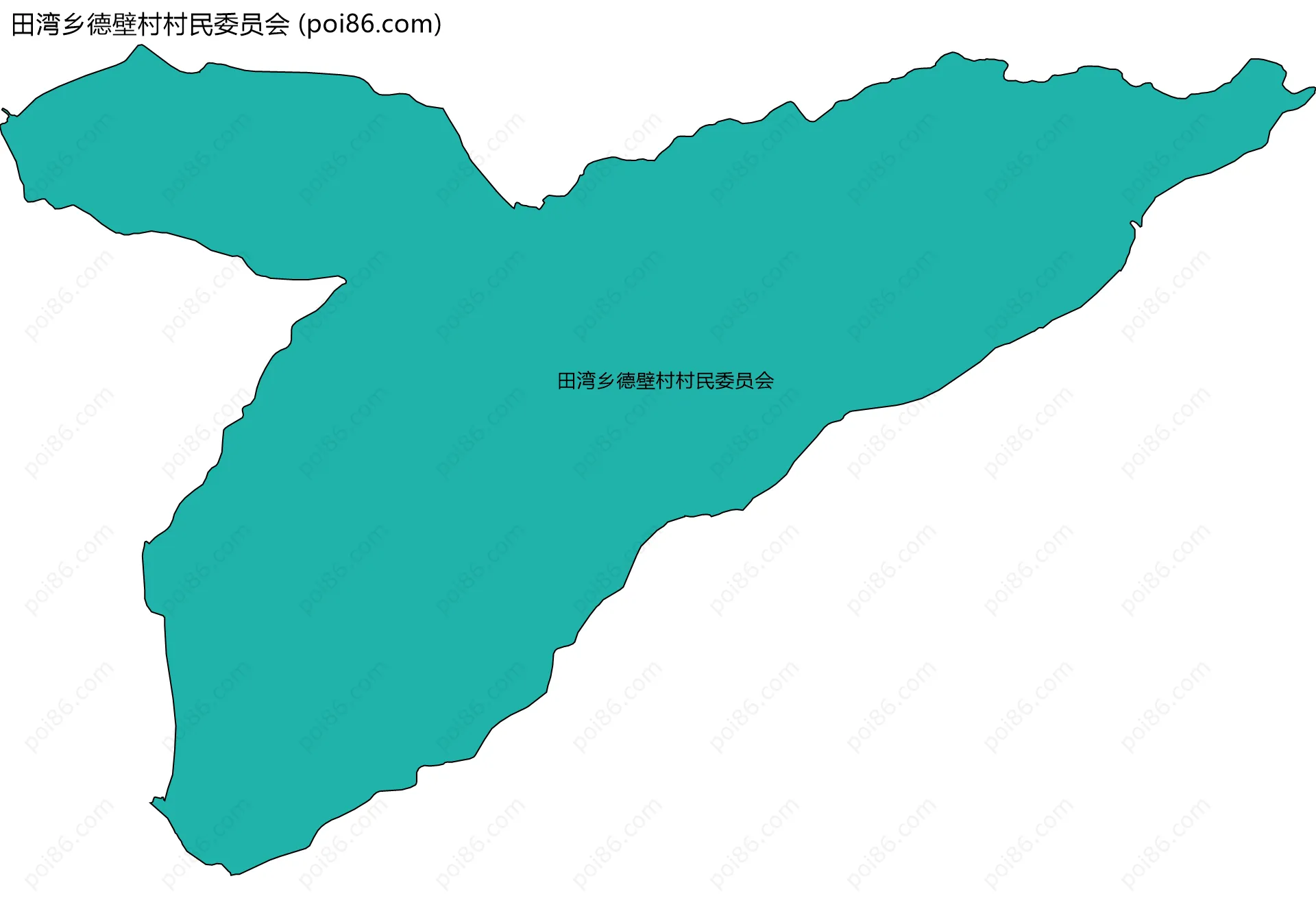 田湾乡德壁村村民委员会边界地图