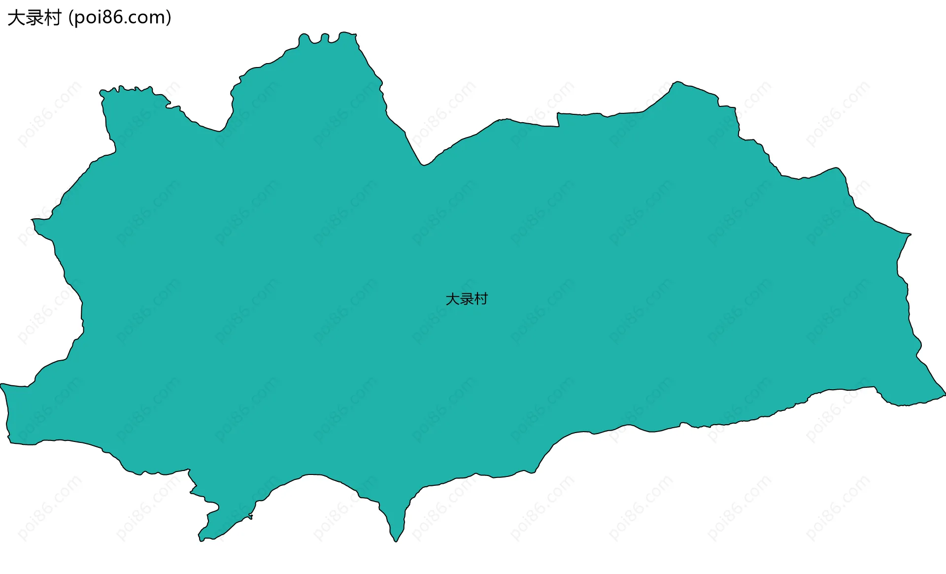 大录村边界地图