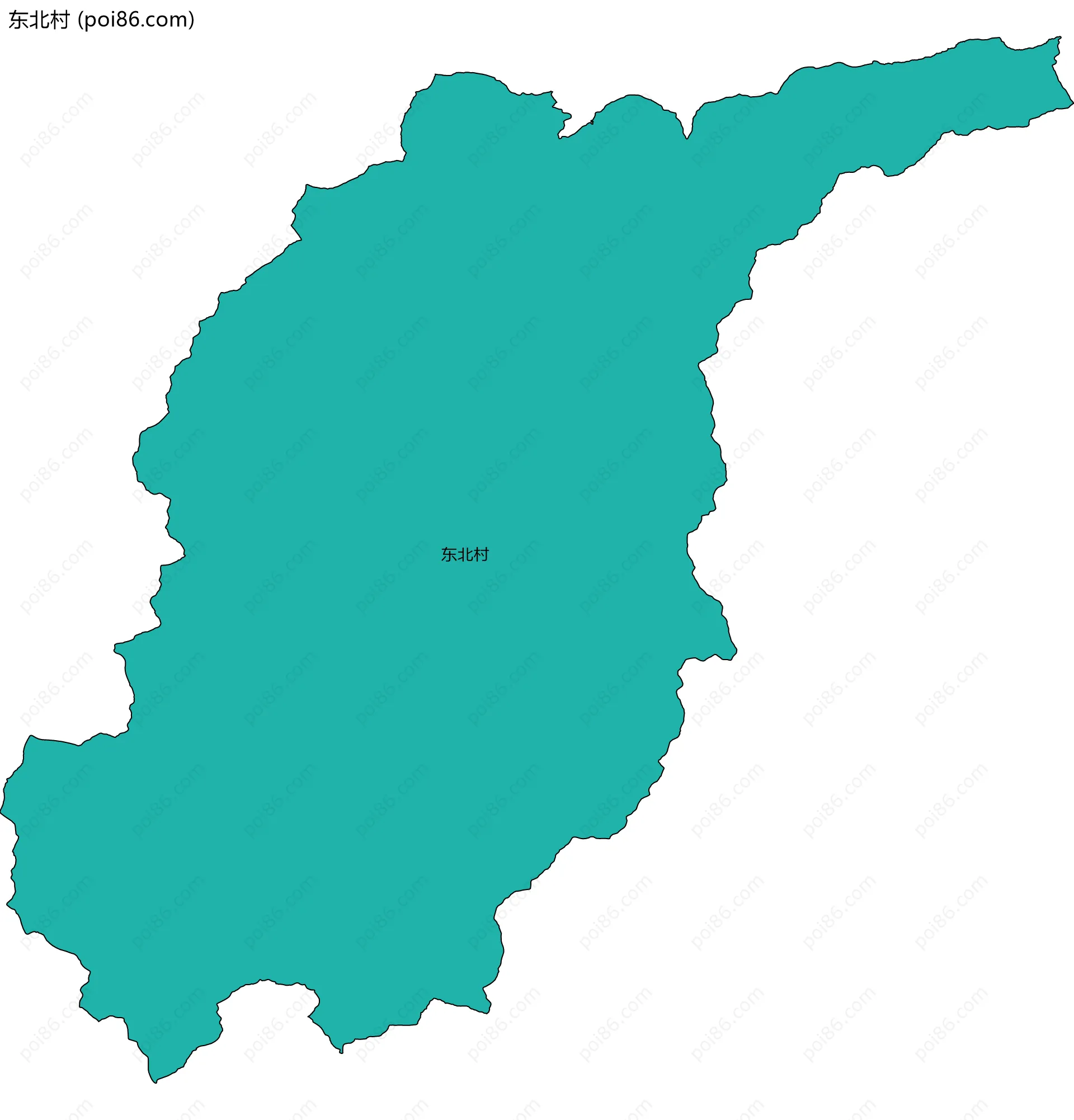 东北村边界地图