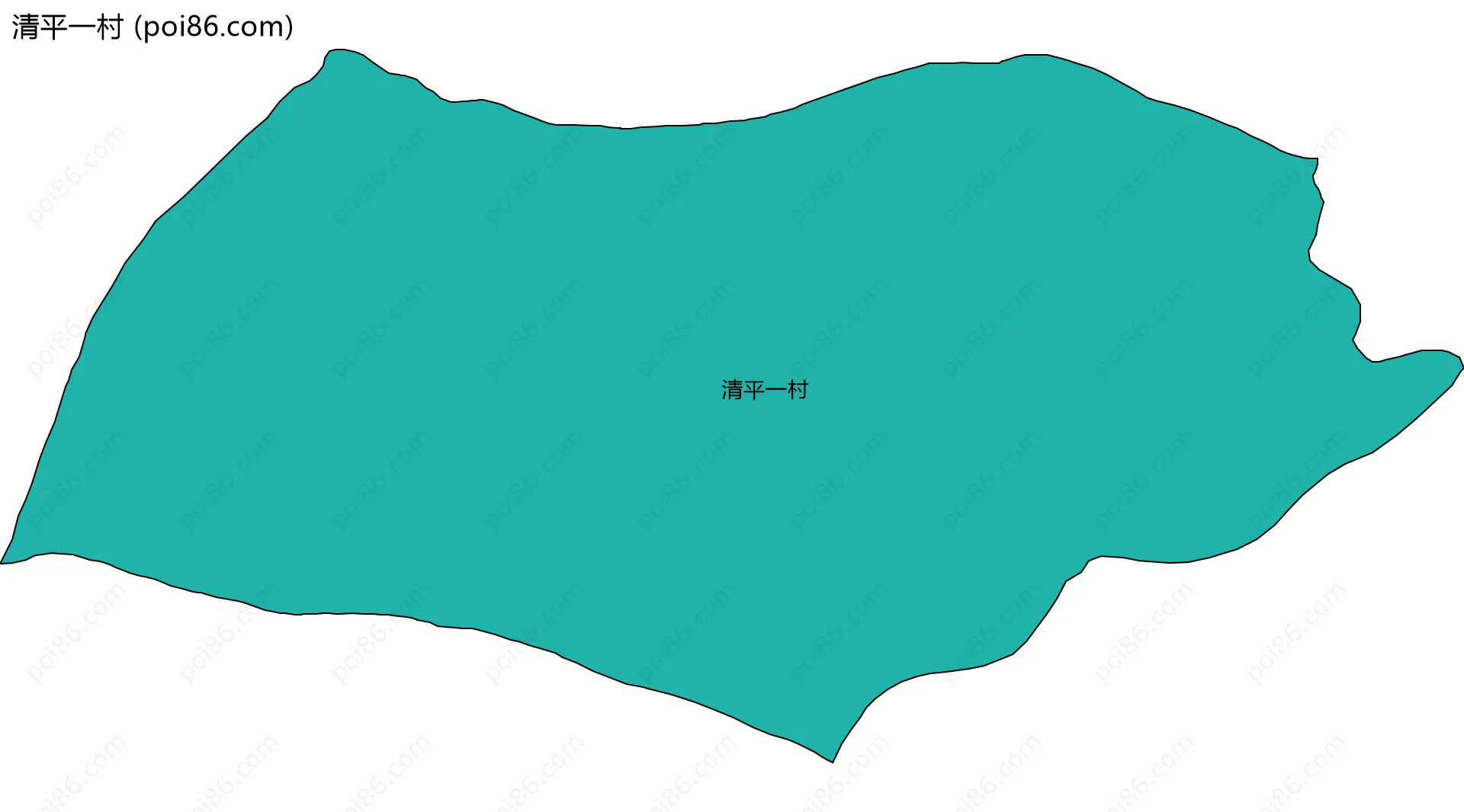 清平一村边界地图