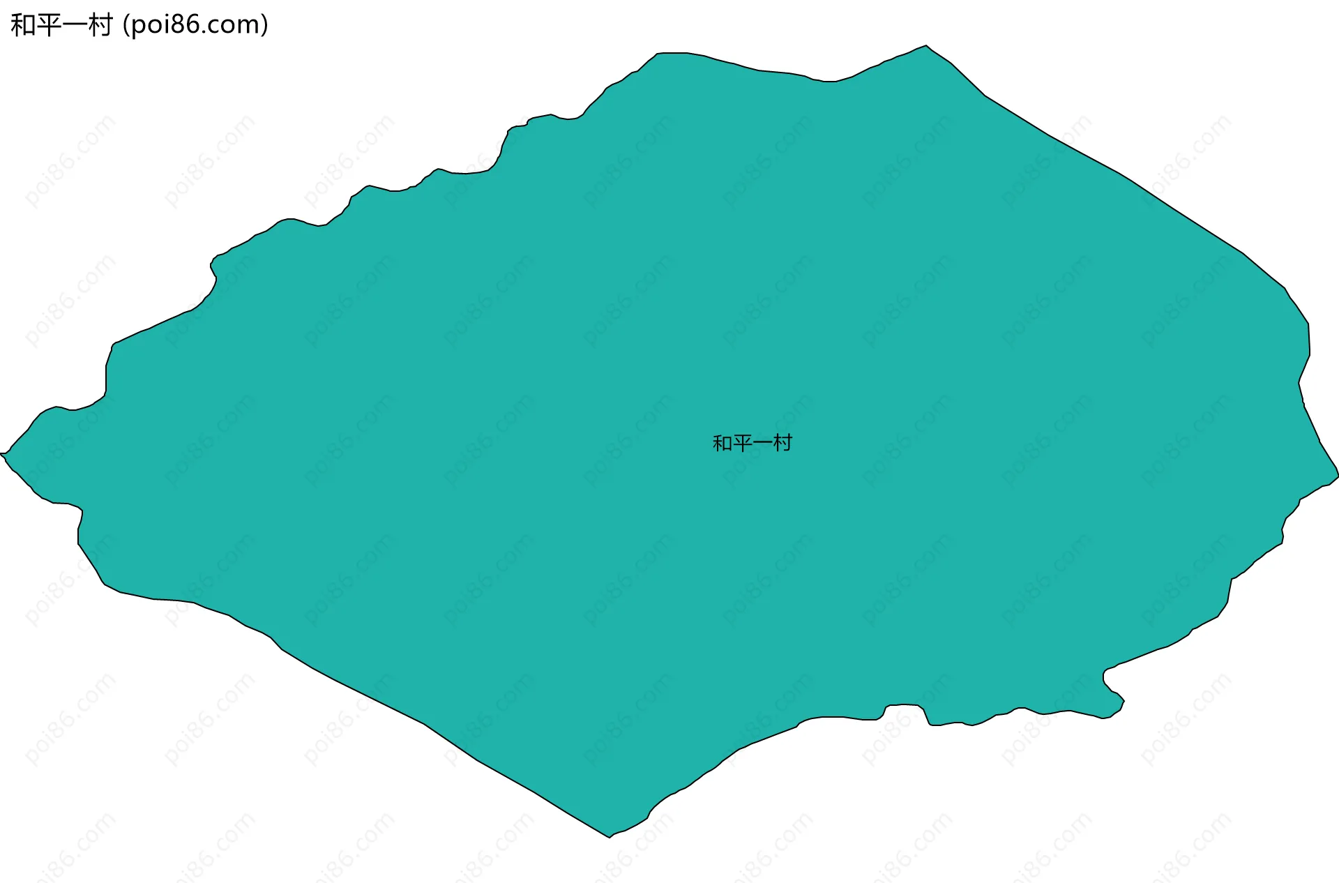 和平一村边界地图
