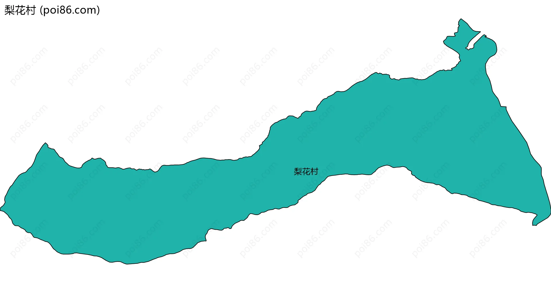 梨花村边界地图