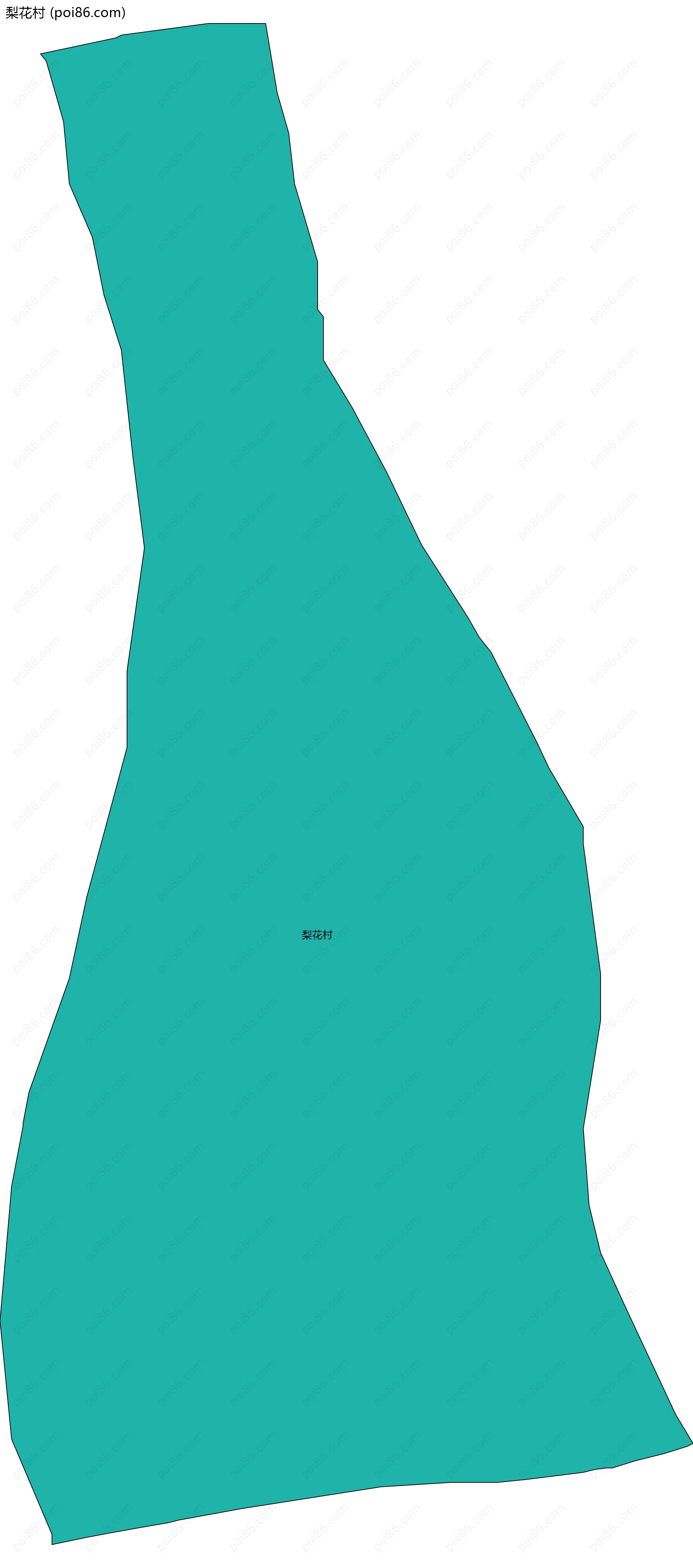 梨花村边界地图